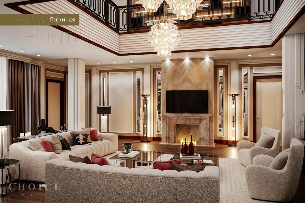 2-этажный коттедж 1 117.5 м² с отделкой