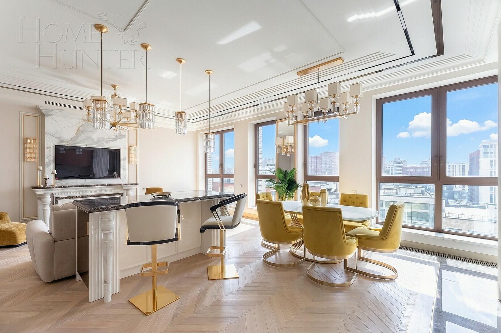 4-КОМН. КВАРТИРА С ОТДЕЛКОЙ 186 М² НА 10 ЭТАЖЕ