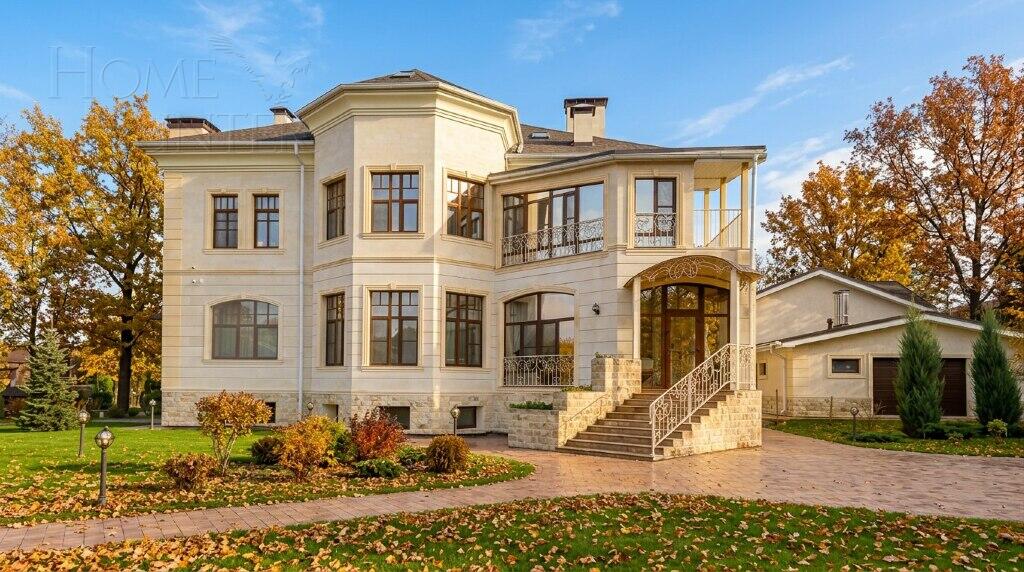 4-этажный коттедж 850 м² с отделкой