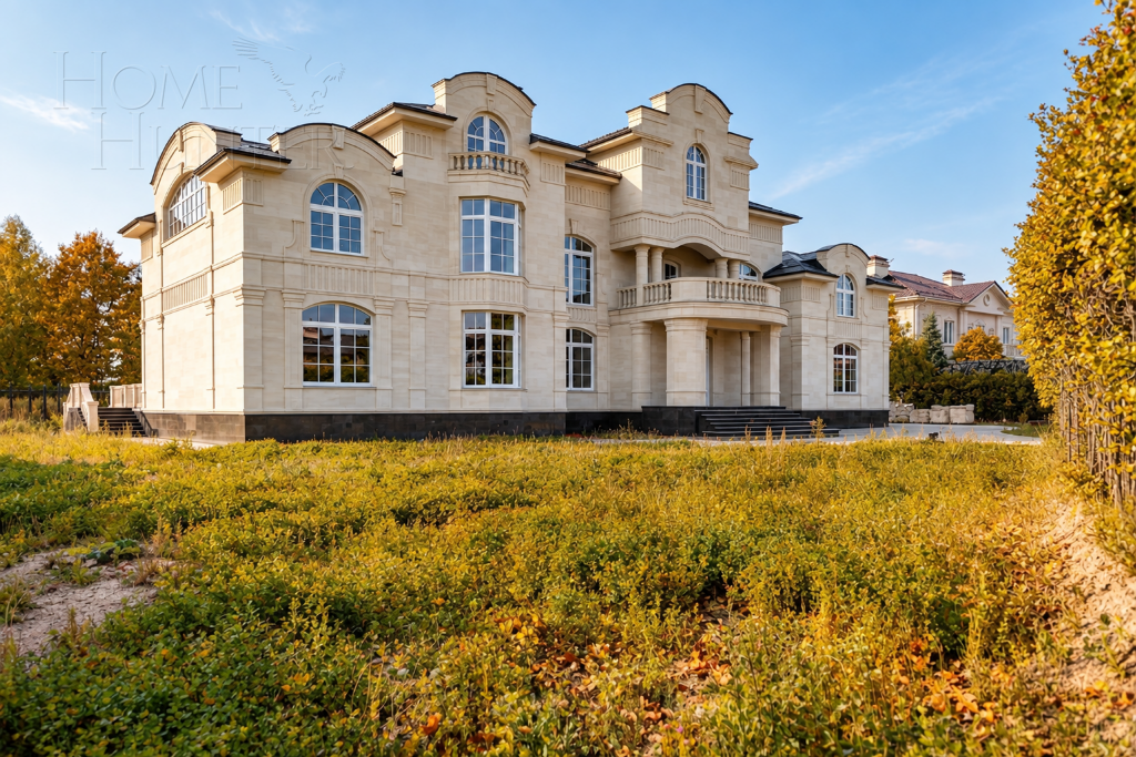3-этажный коттедж 1 200 м² без отделки
