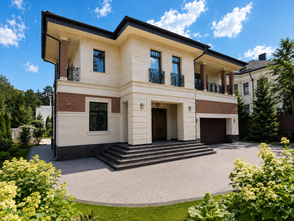 3-этажный коттедж 560 м² с отделкой
