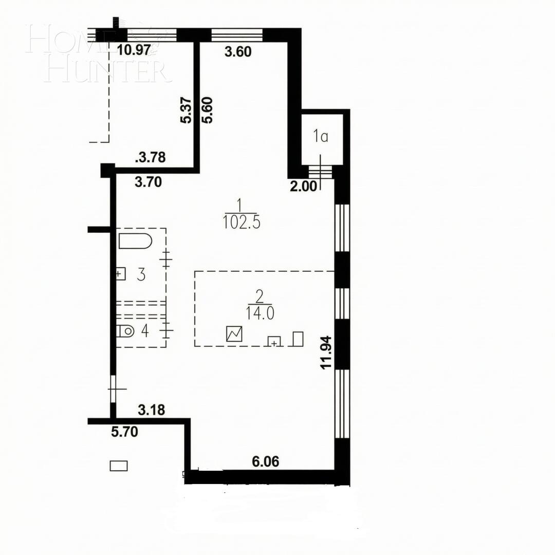 3-КОМН. КВАРТИРА С ОТДЕЛКОЙ 125.8 М² НА 3 ЭТАЖЕ