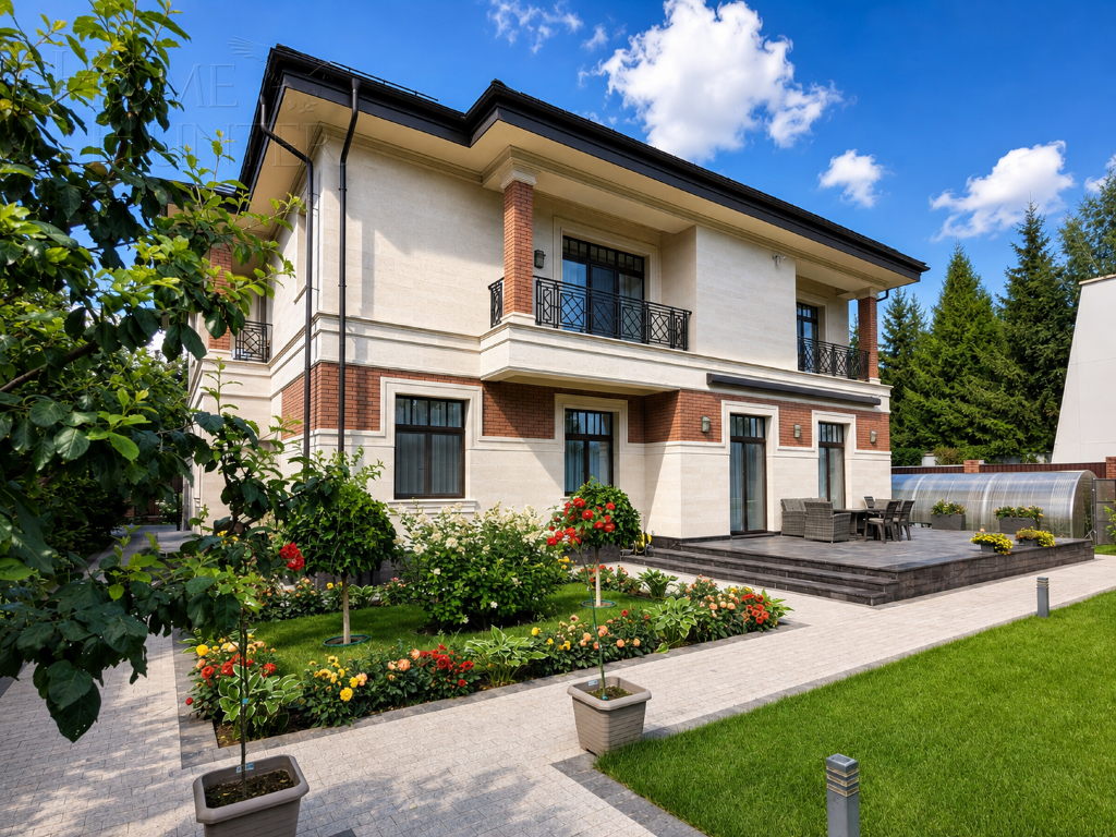 3-этажный коттедж 560 м² с отделкой