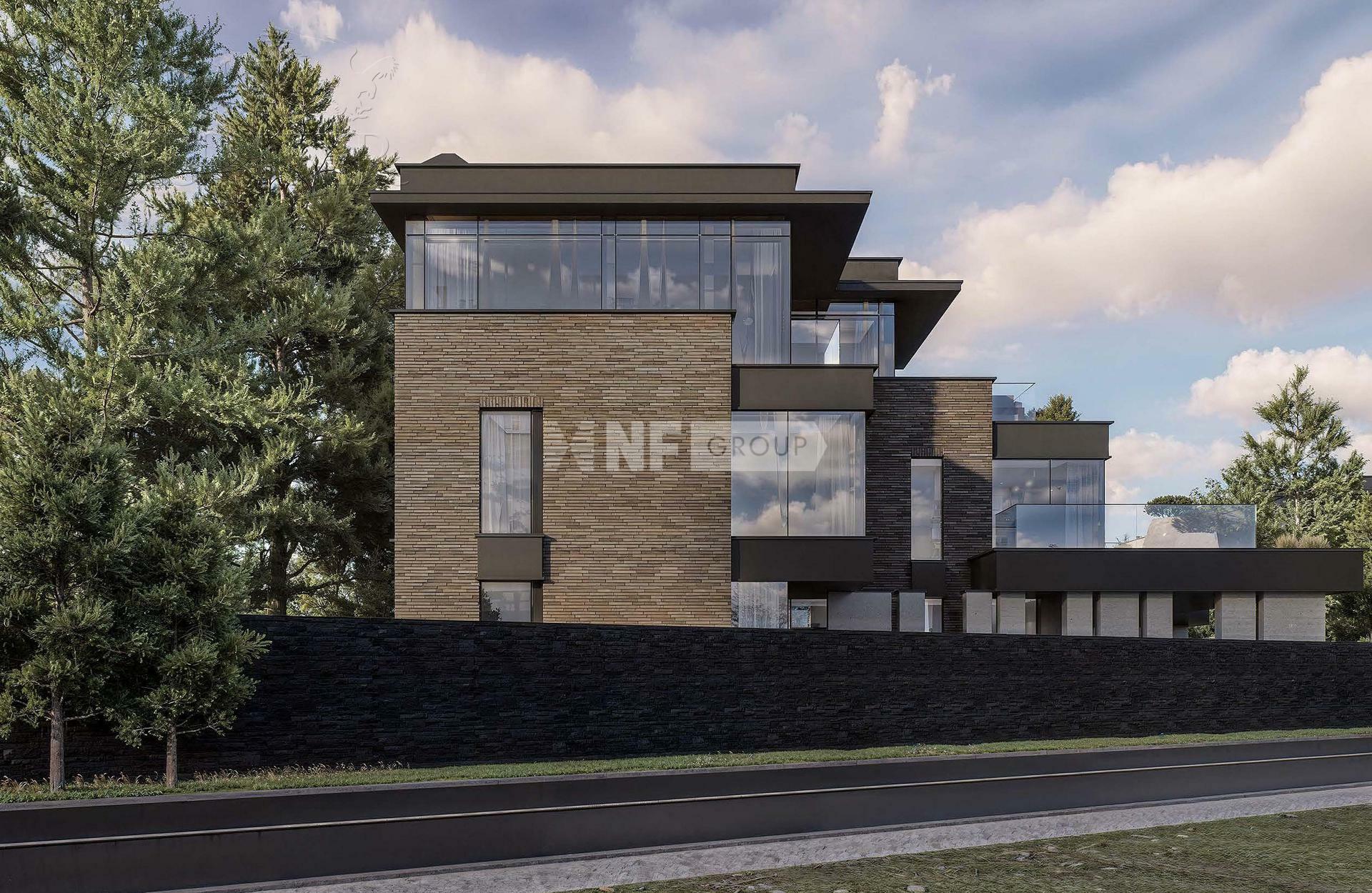 3-этажный коттедж 538 м² без отделки