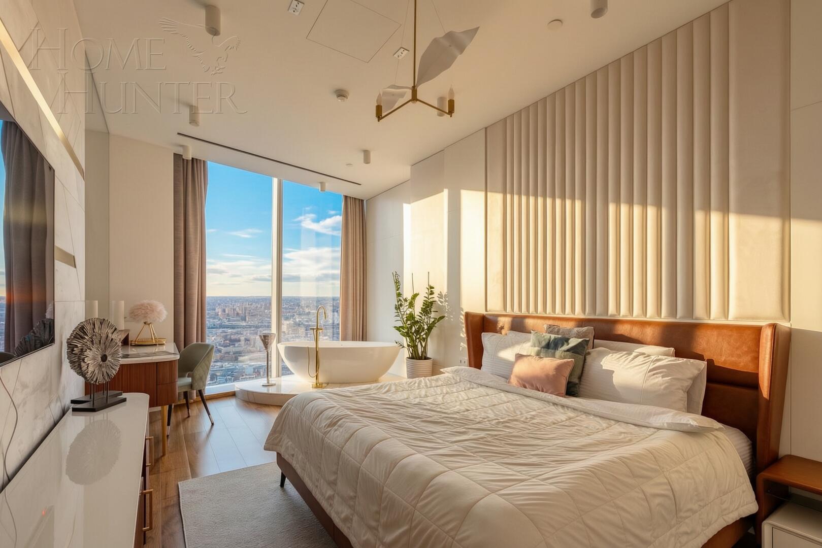 2-КОМН. АПАРТАМЕНТЫ С ОТДЕЛКОЙ 85.5 М² НА 81 ЭТАЖЕ