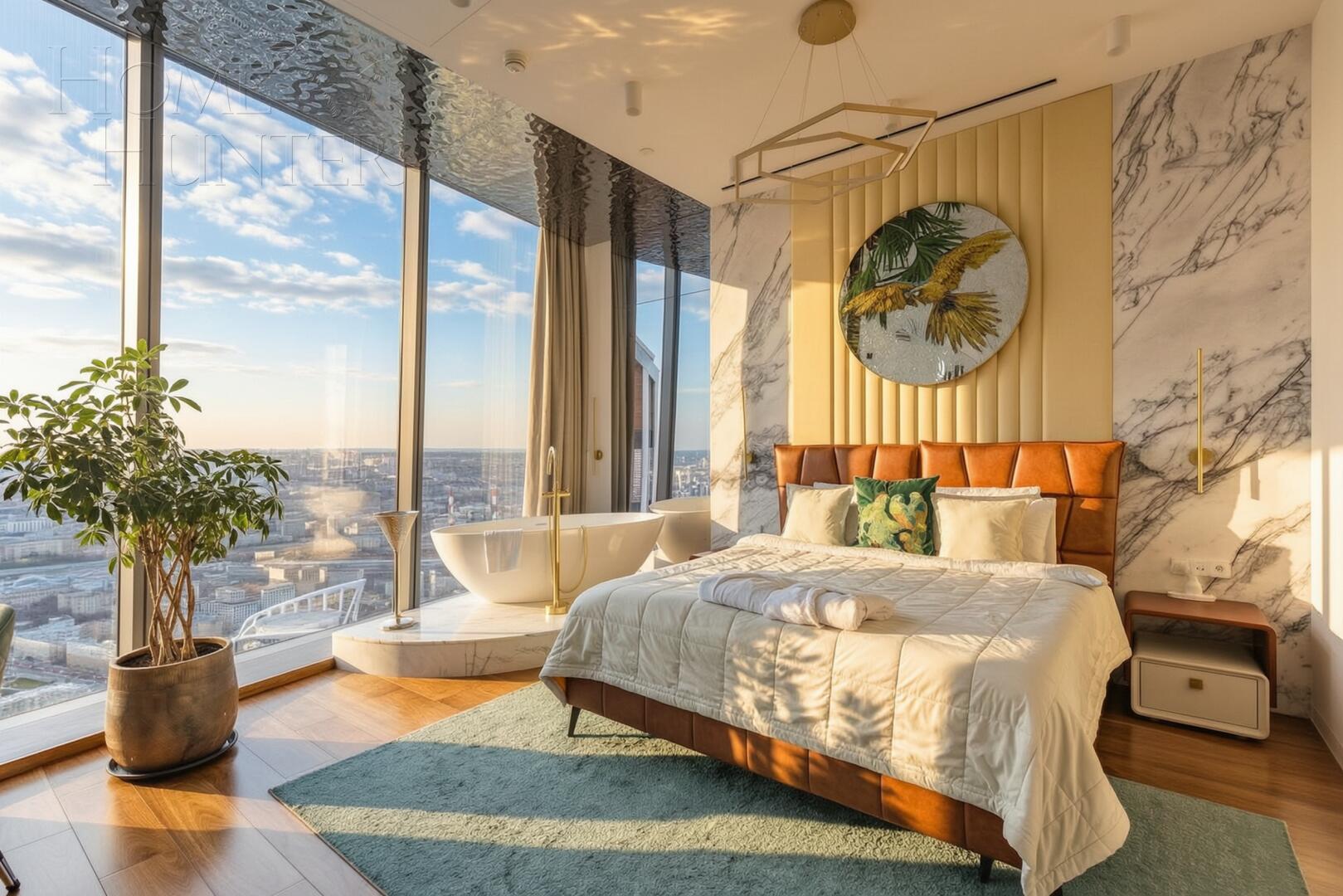2-КОМН. АПАРТАМЕНТЫ С ОТДЕЛКОЙ 78.3 М² НА 81 ЭТАЖЕ