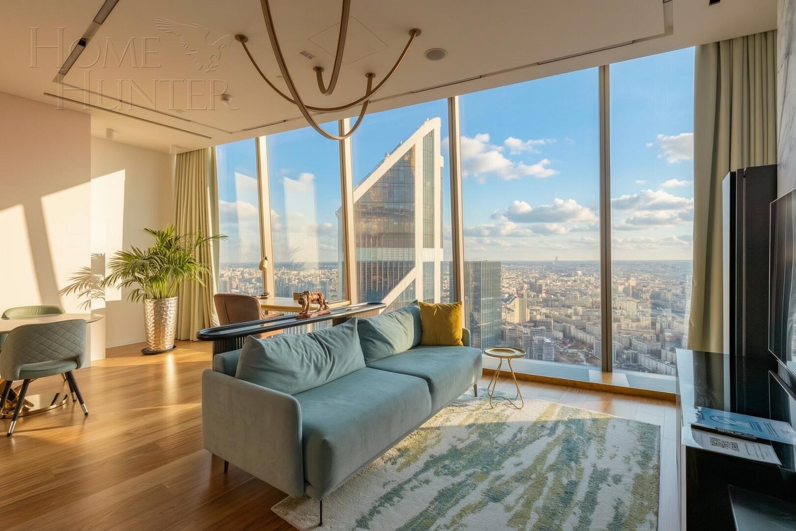 2-КОМН. АПАРТАМЕНТЫ С ОТДЕЛКОЙ 78.3 М² НА 81 ЭТАЖЕ