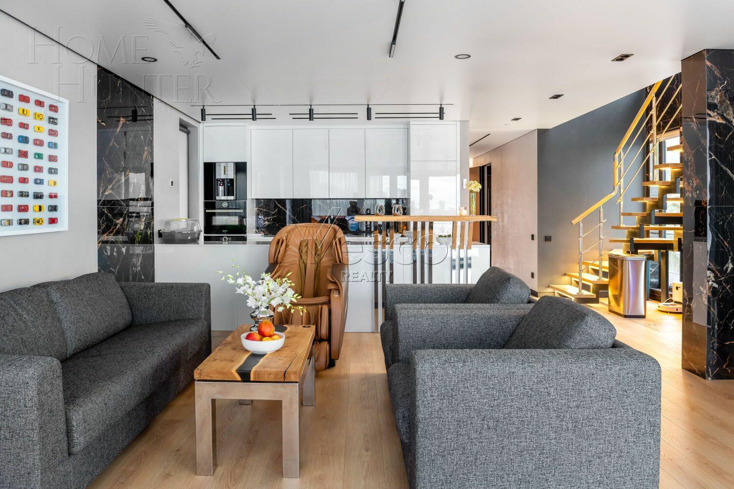 2-УРОВНЕВЫЕ АПАРТАМЕНТЫ С ОТДЕЛКОЙ 480 М² НА 1 ЭТАЖЕ