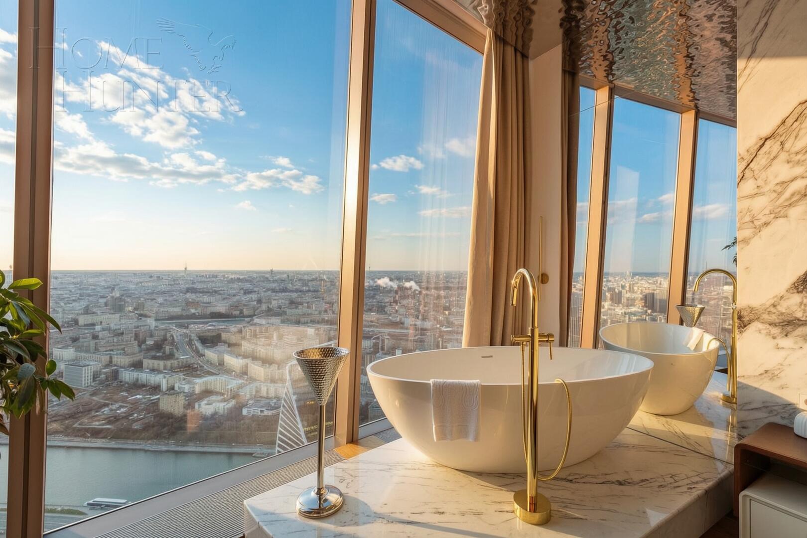 2-КОМН. АПАРТАМЕНТЫ С ОТДЕЛКОЙ 78.3 М² НА 81 ЭТАЖЕ
