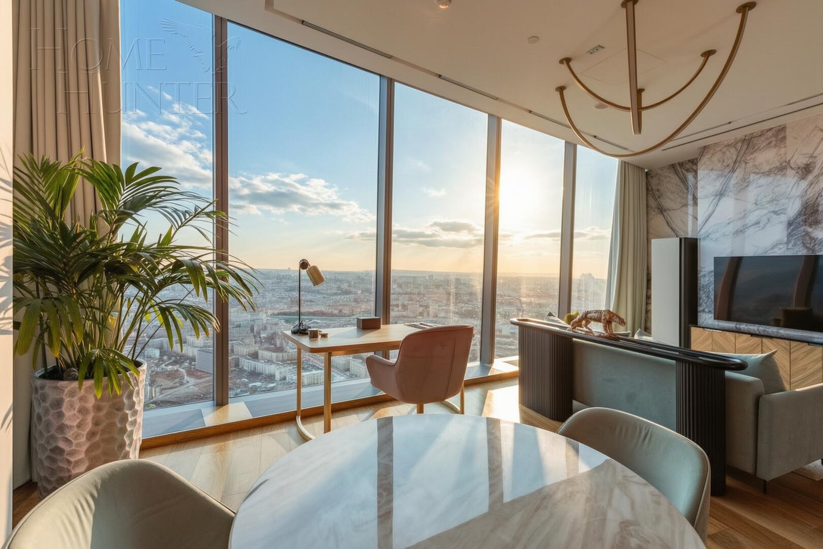 2-КОМН. АПАРТАМЕНТЫ С ОТДЕЛКОЙ 78.3 М² НА 81 ЭТАЖЕ