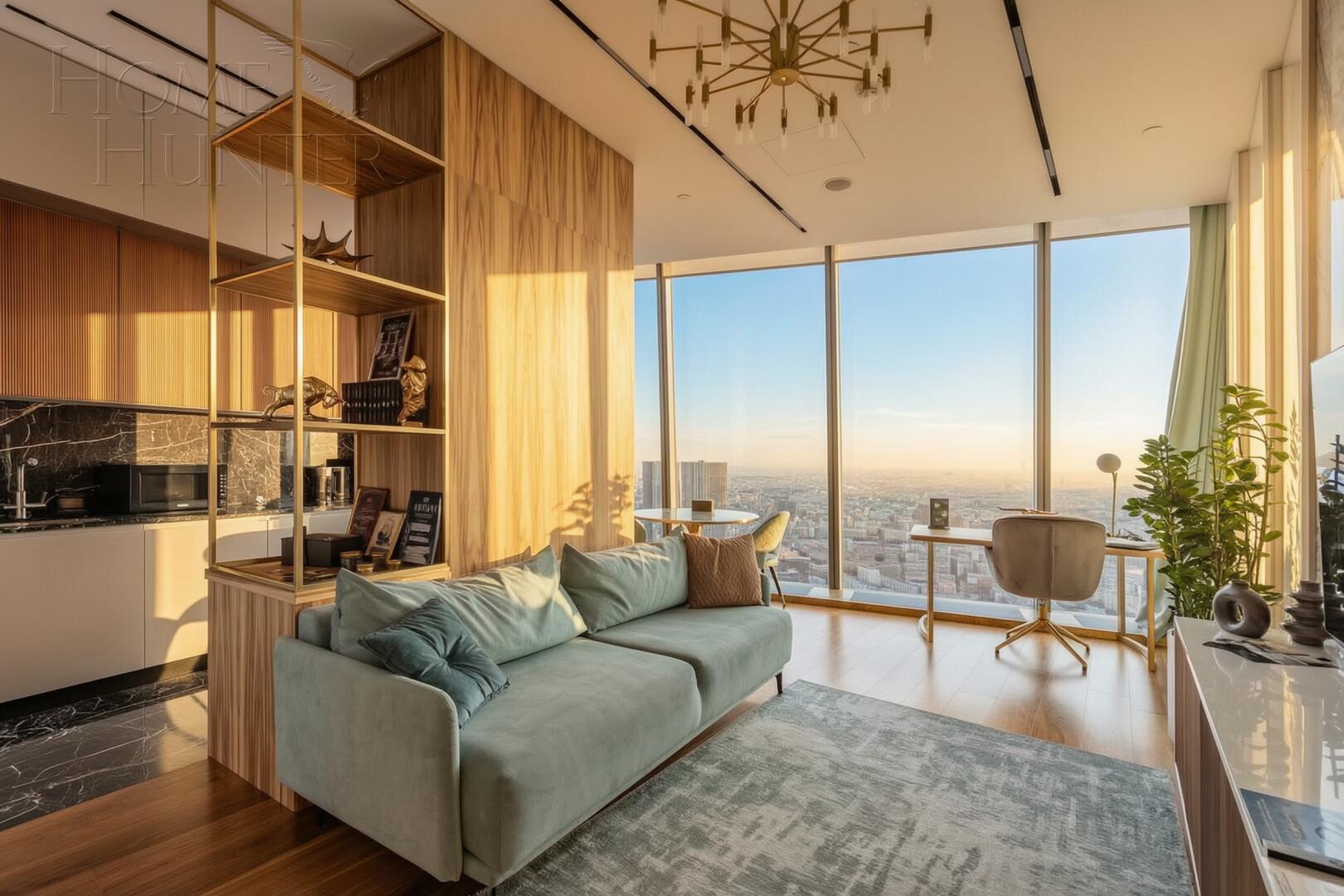 2-КОМН. АПАРТАМЕНТЫ С ОТДЕЛКОЙ 85.5 М² НА 81 ЭТАЖЕ