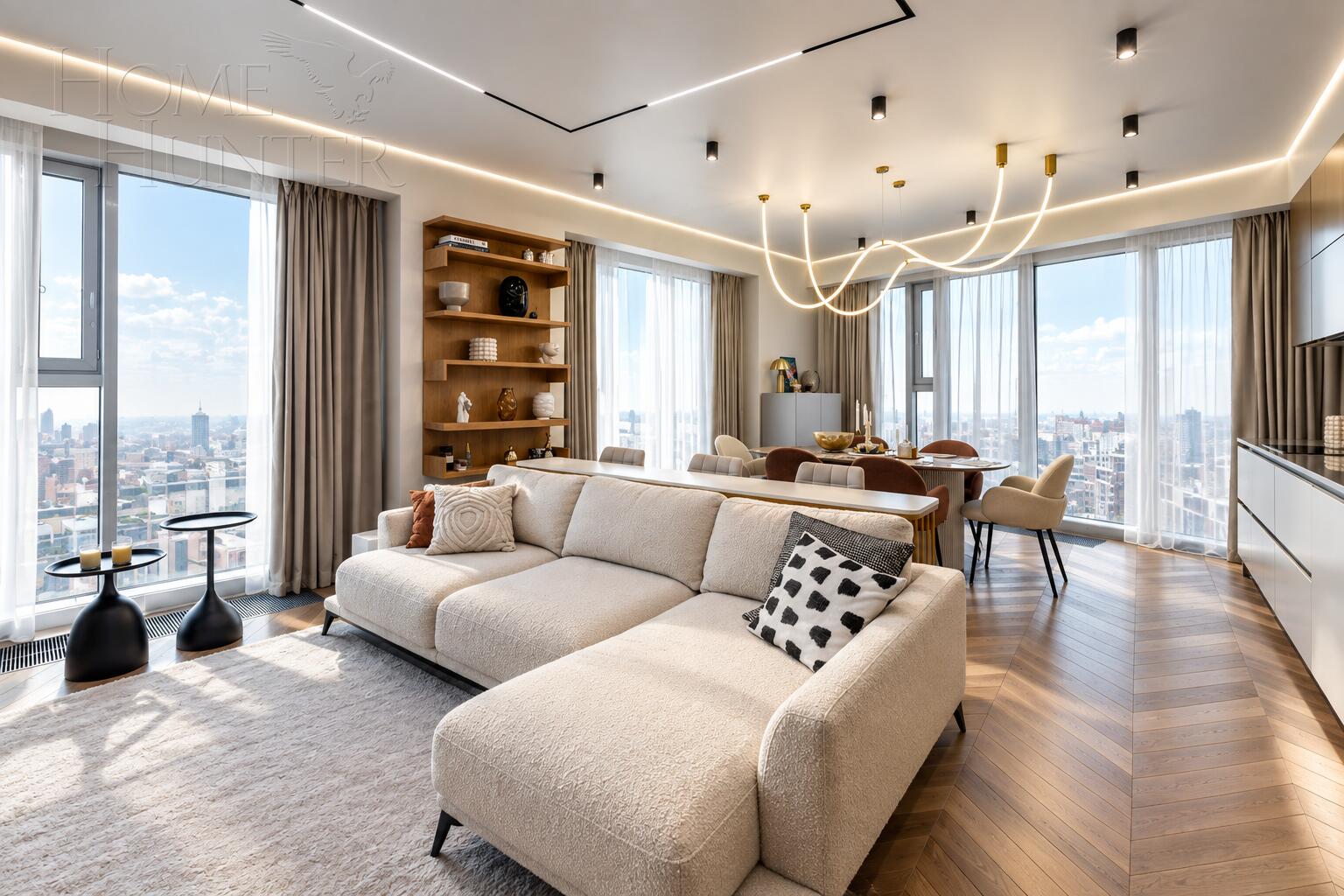 4-КОМН. КВАРТИРА С ОТДЕЛКОЙ 129 М² НА 11 ЭТАЖЕ