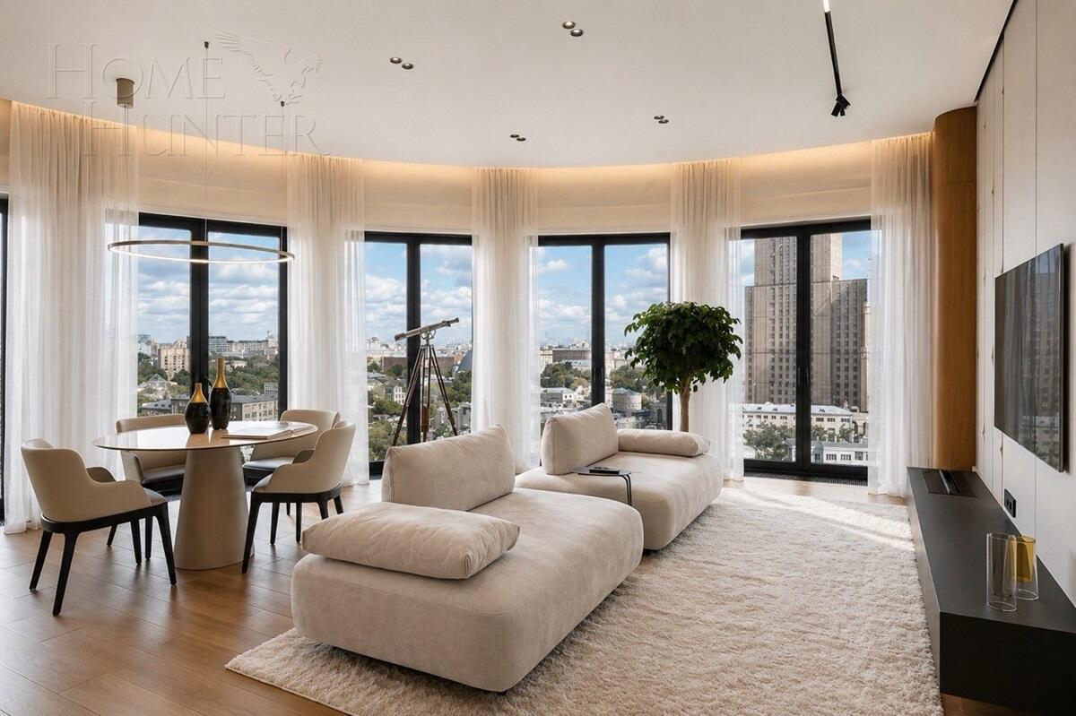 4-КОМН. КВАРТИРА С ОТДЕЛКОЙ 155 М² НА 15 ЭТАЖЕ