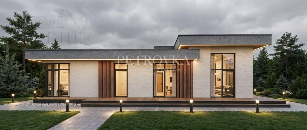 1-этажный коттедж 208.71 м² без отделки