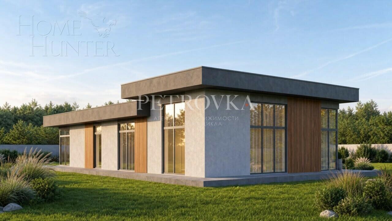1-этажный коттедж 208.71 м² без отделки