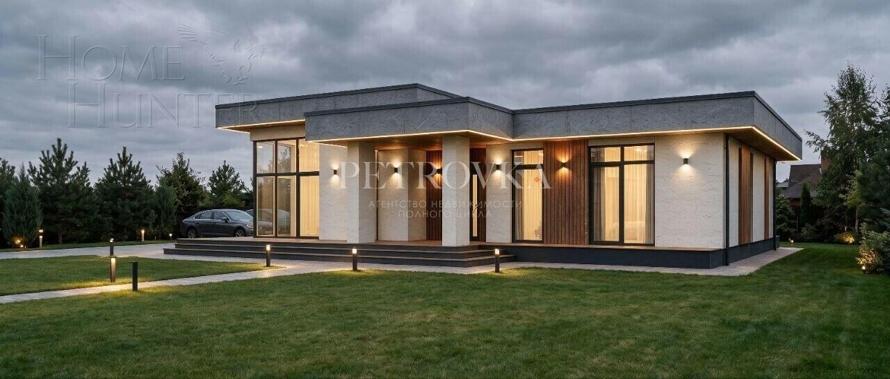 1-этажный коттедж 208.71 м² без отделки