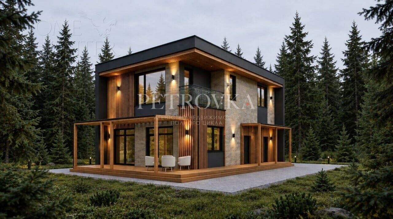 1-этажный коттедж 192.57 м² без отделки