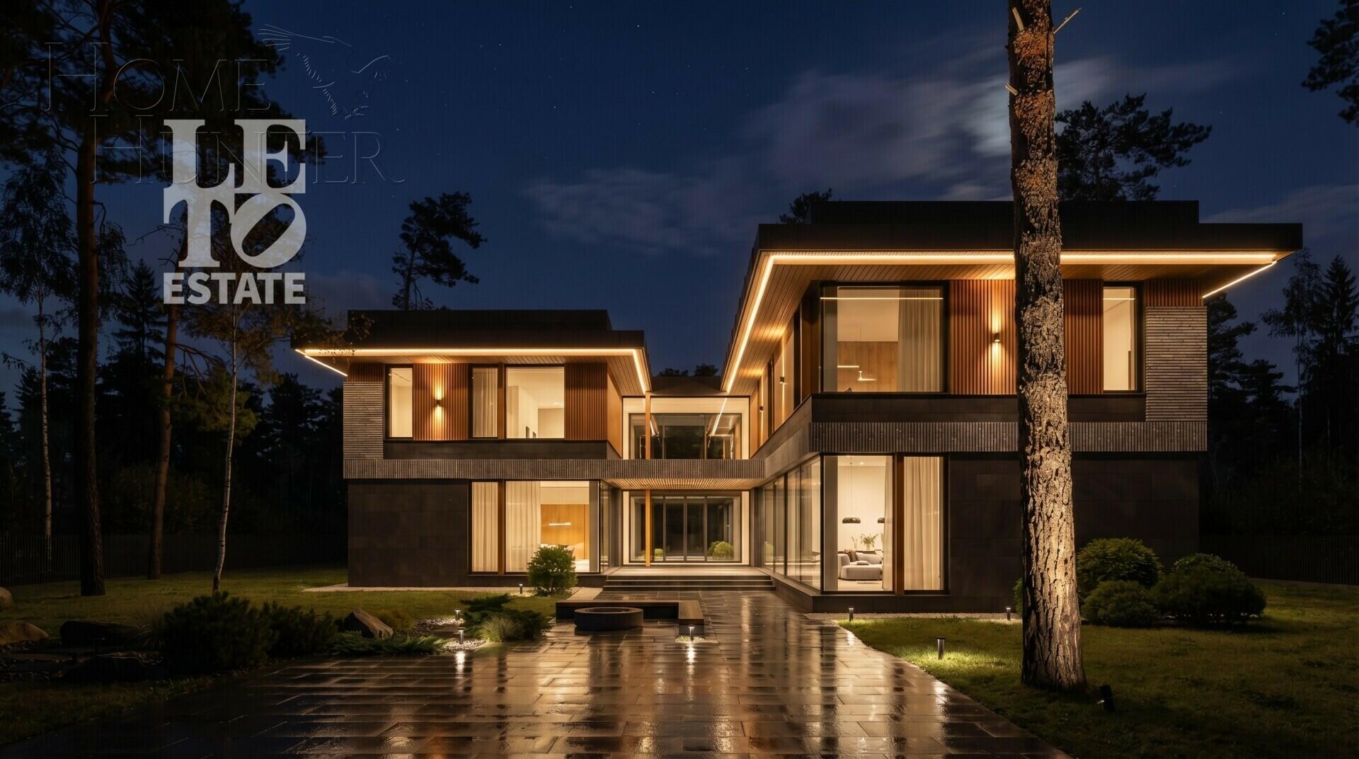 1-этажный коттедж 640 м² без отделки