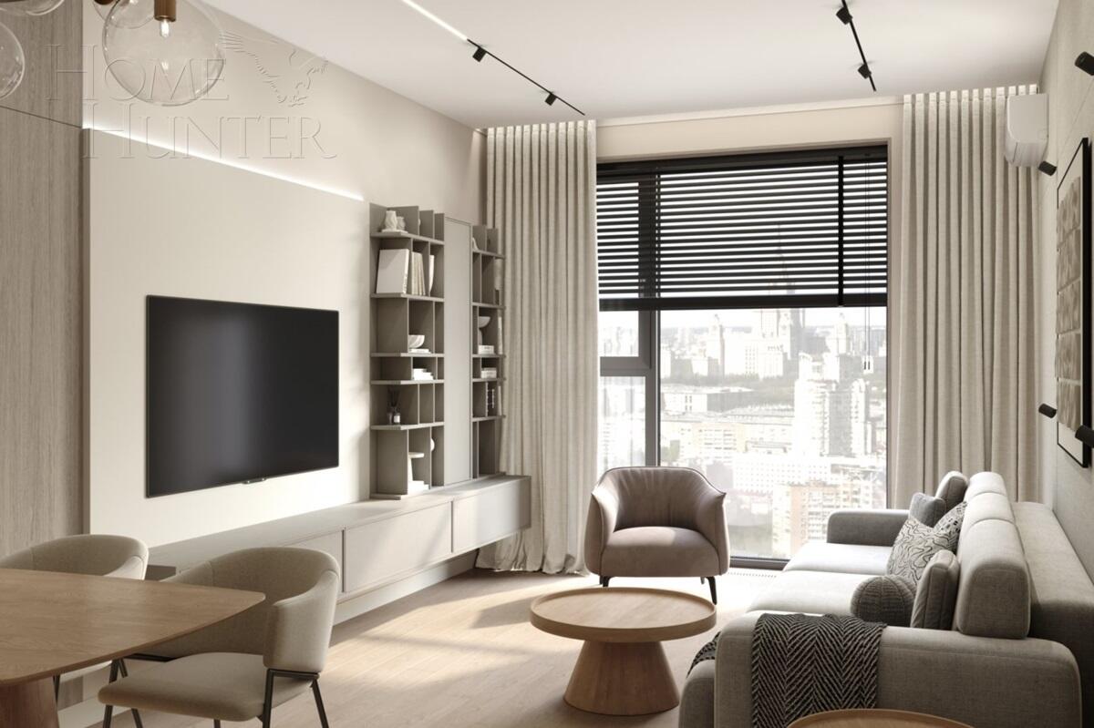 3-КОМН. КВАРТИРА С ОТДЕЛКОЙ 80.4 М² НА 31 ЭТАЖЕ