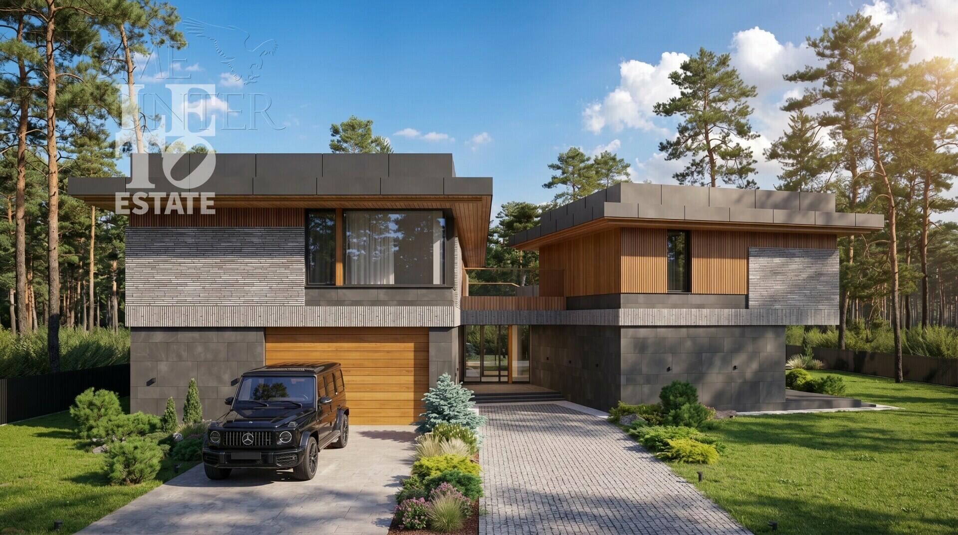 1-этажный коттедж 730 м² без отделки