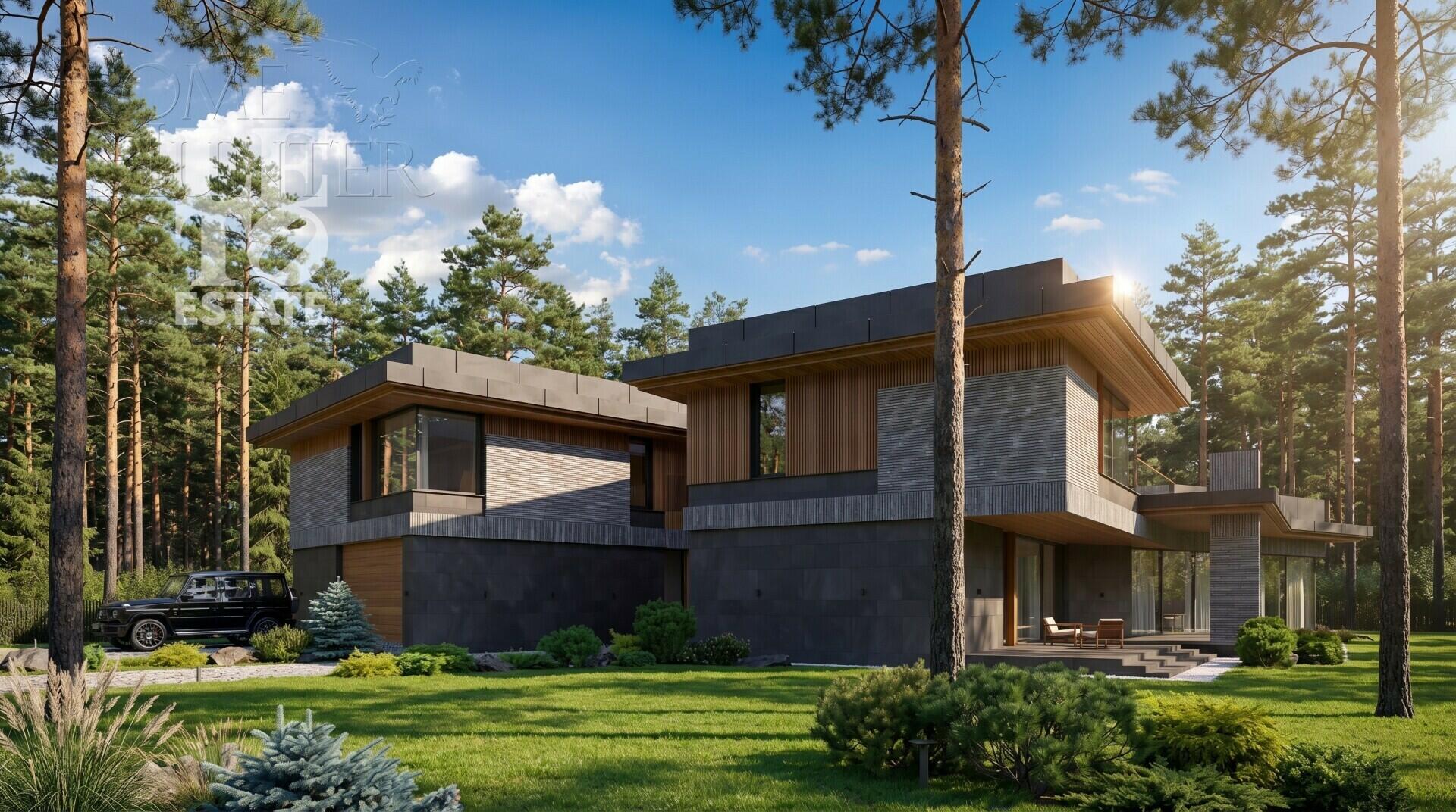 1-этажный коттедж 730 м² без отделки