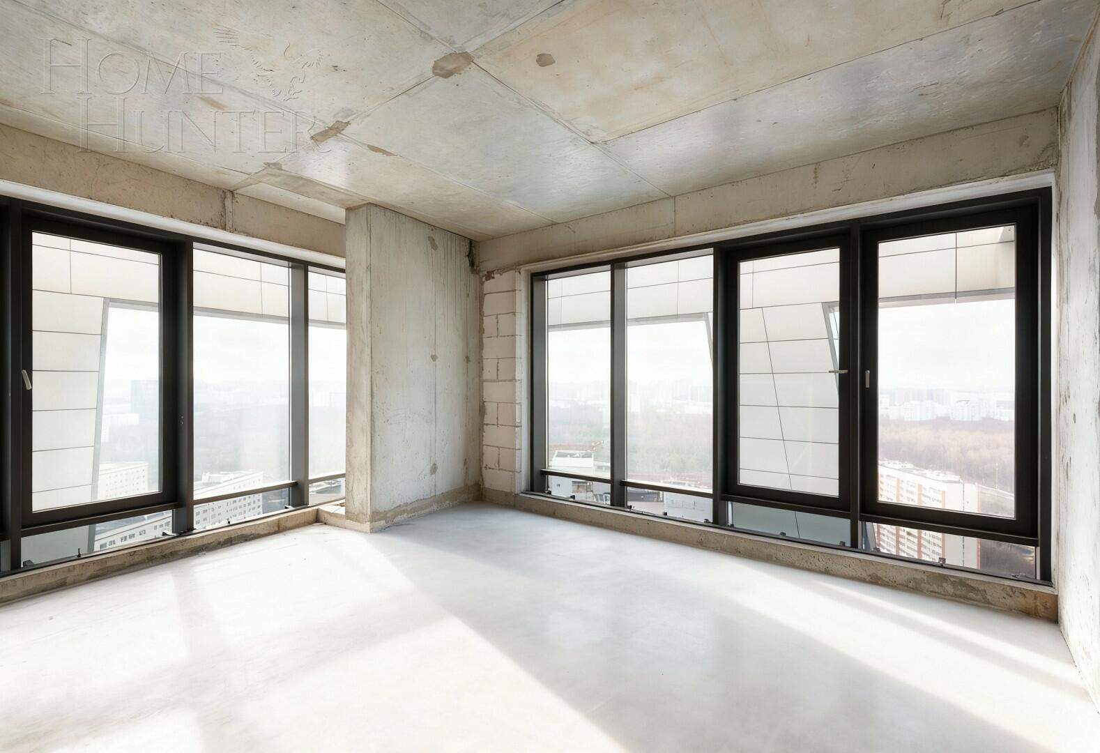3-УРОВНЕВЫЙ ПЕНТХАУС БЕЗ ОТДЕЛКИ 208.5 М² НА 23 ЭТАЖЕ