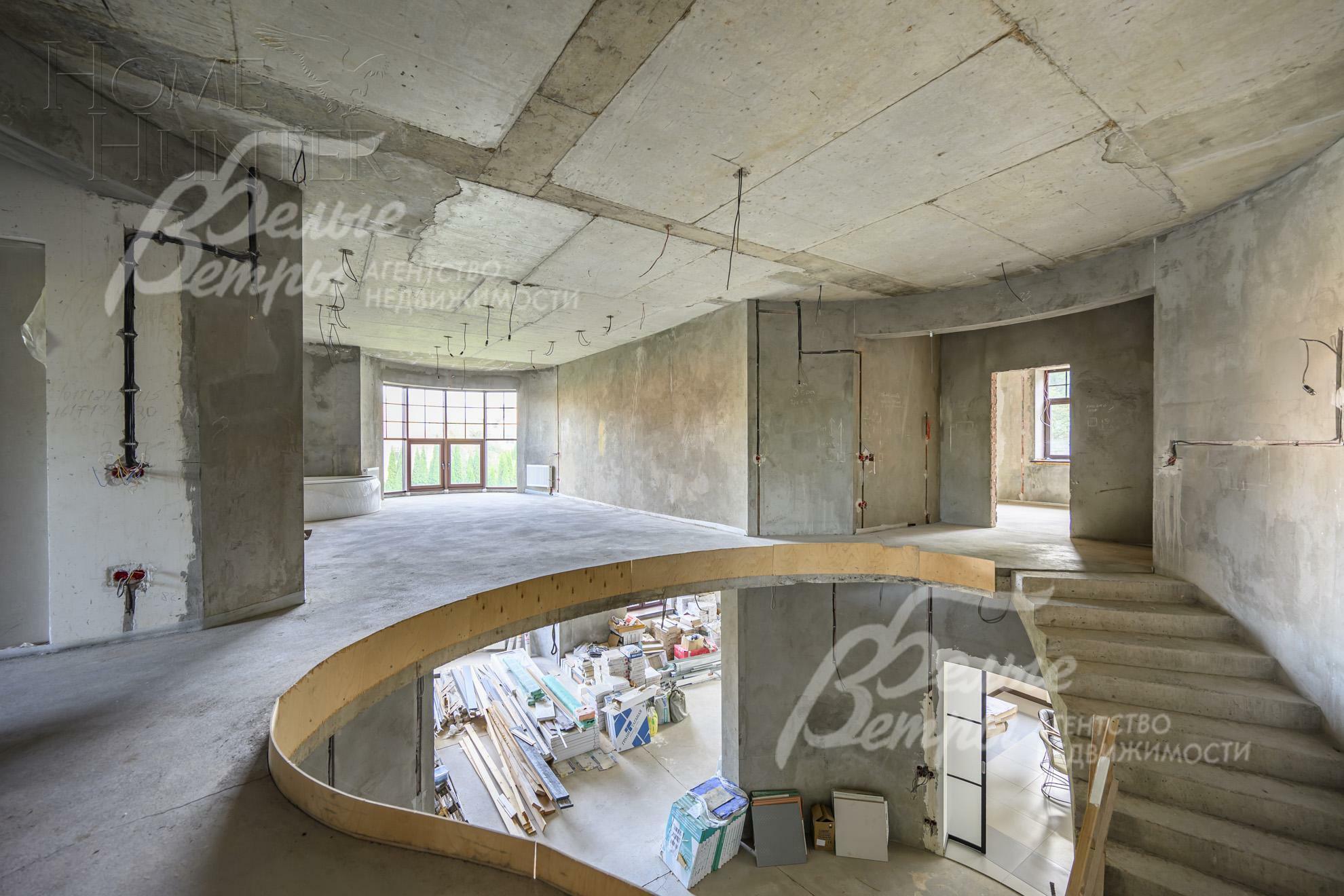 3-этажный коттедж 1 830 м² без отделки