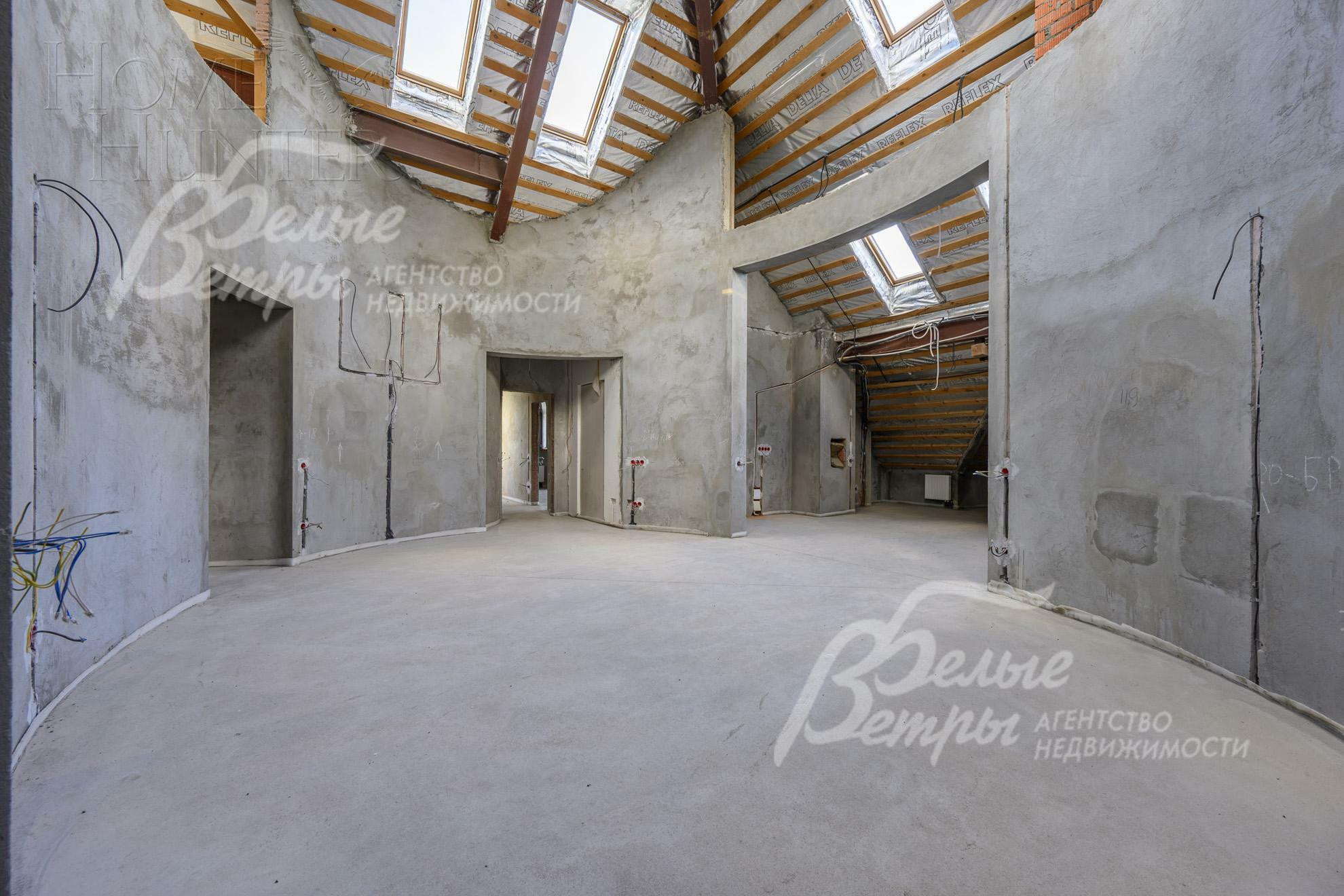 3-этажный коттедж 1 830 м² без отделки