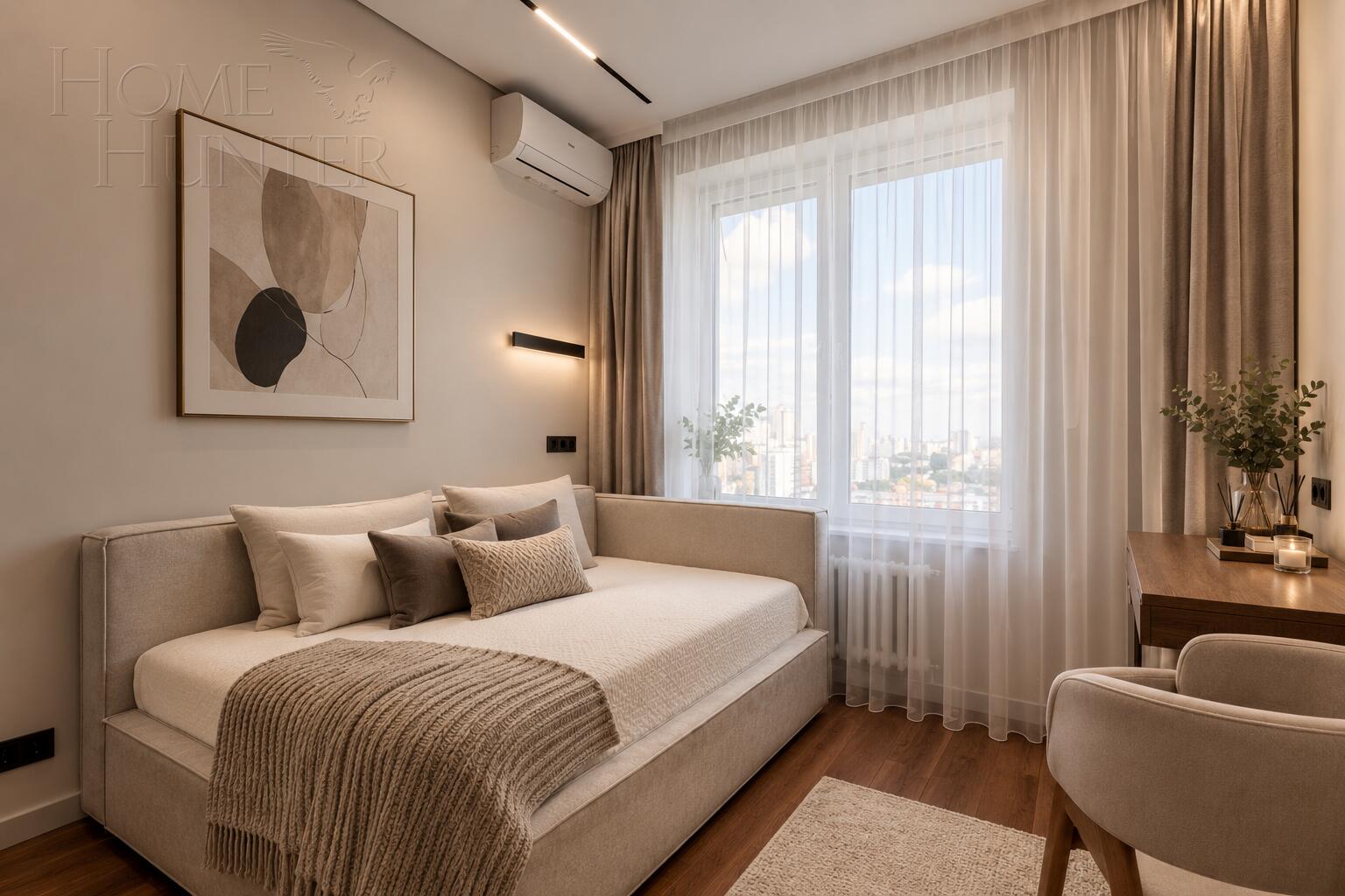2-КОМН. КВАРТИРА С ОТДЕЛКОЙ 66.8 М² НА 24 ЭТАЖЕ