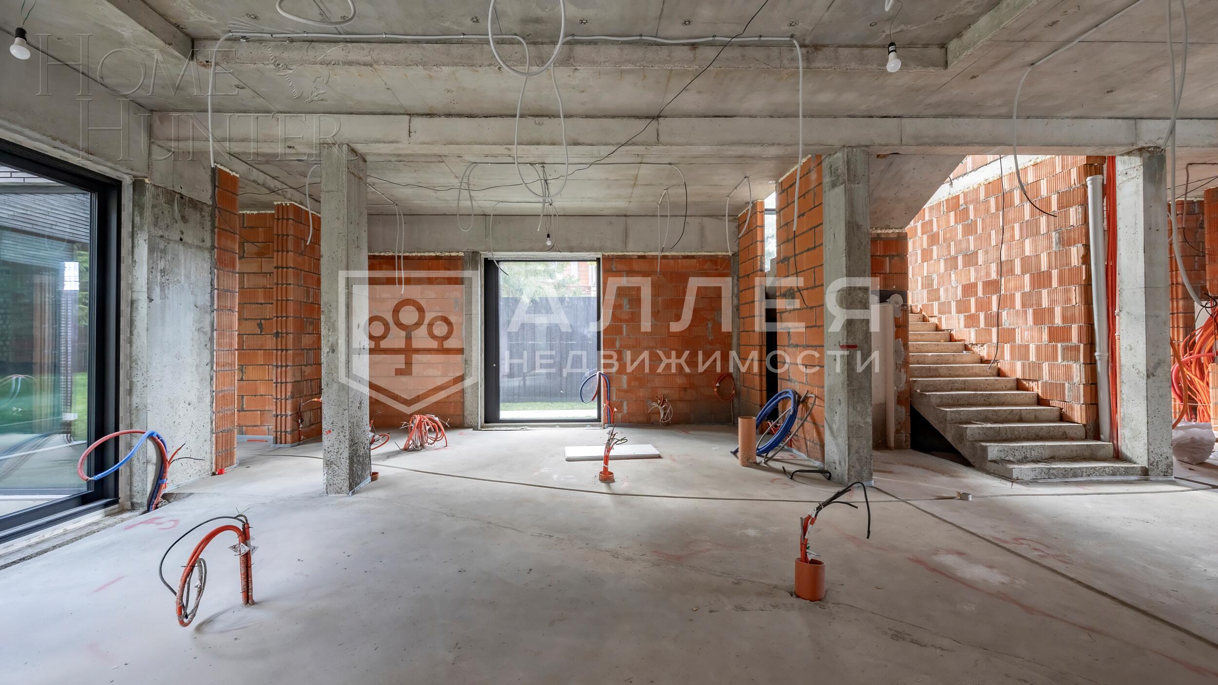 2-этажный коттедж 800 м² без отделки