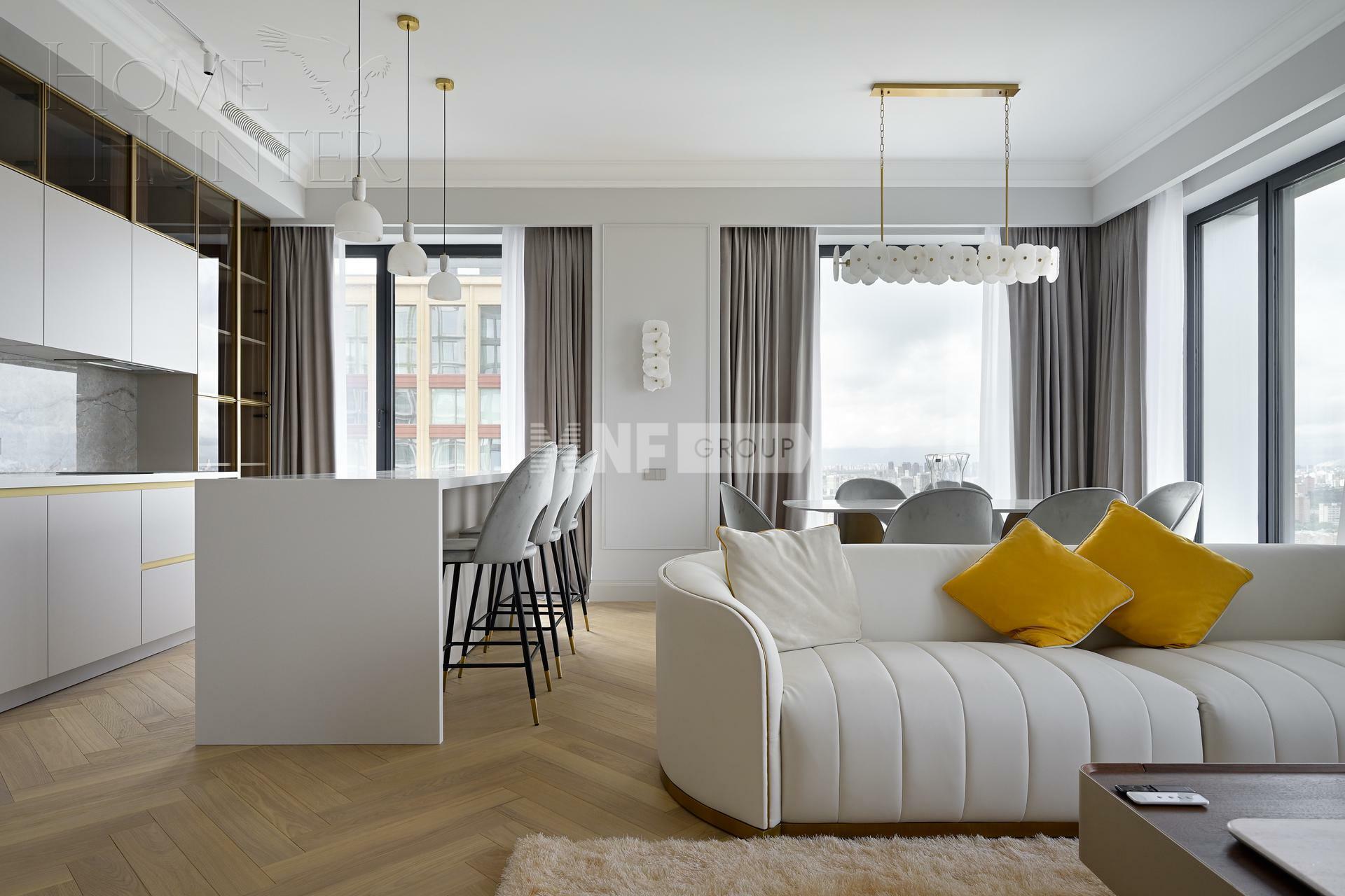 4-КОМН. КВАРТИРА С ОТДЕЛКОЙ 135 М² НА 35 ЭТАЖЕ