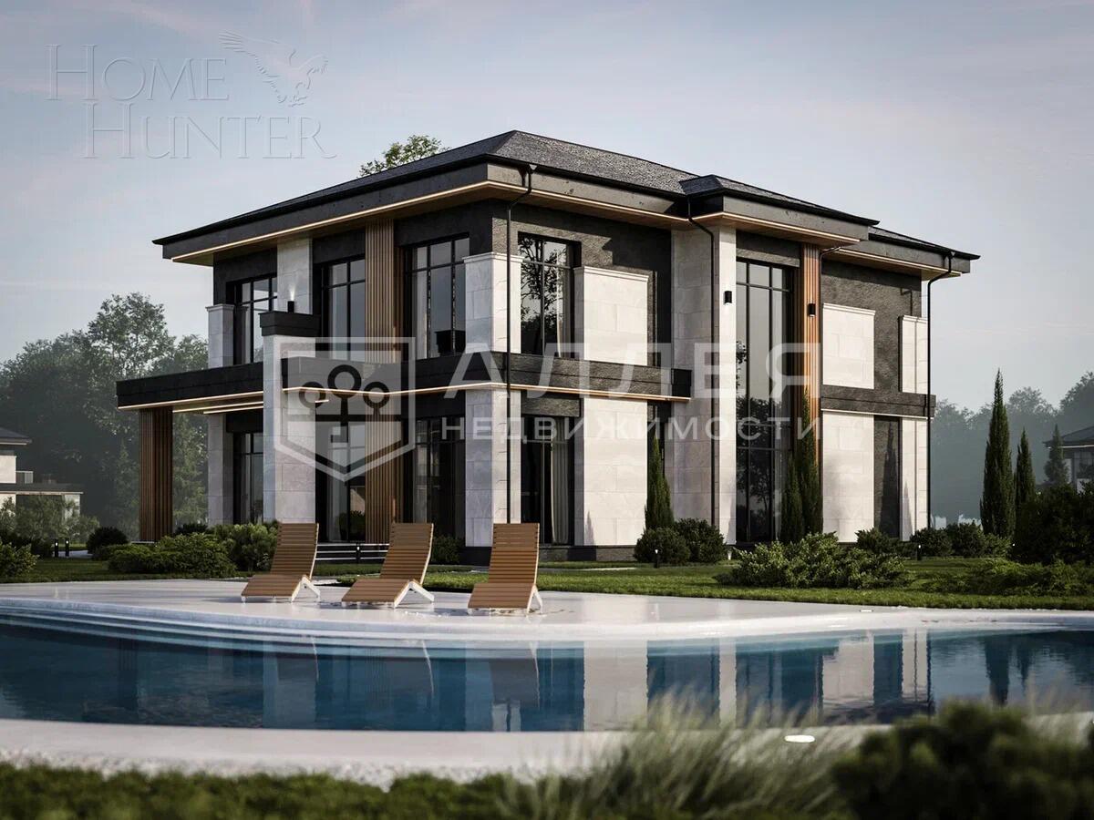 2-этажный коттедж 379.1 м² без отделки
