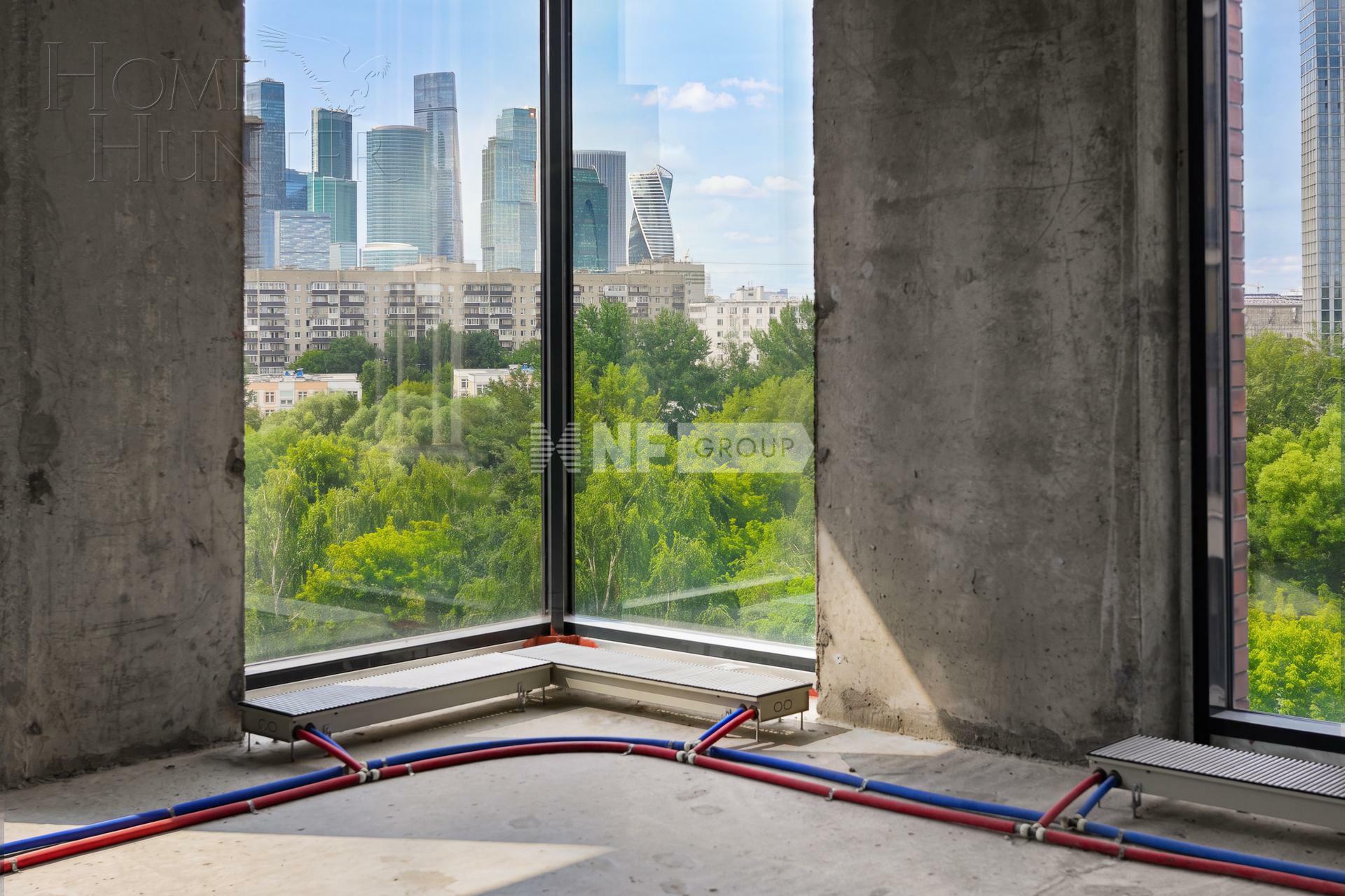 3-КОМН. АПАРТАМЕНТЫ БЕЗ ОТДЕЛКИ 93.4 М² НА 3 ЭТАЖЕ