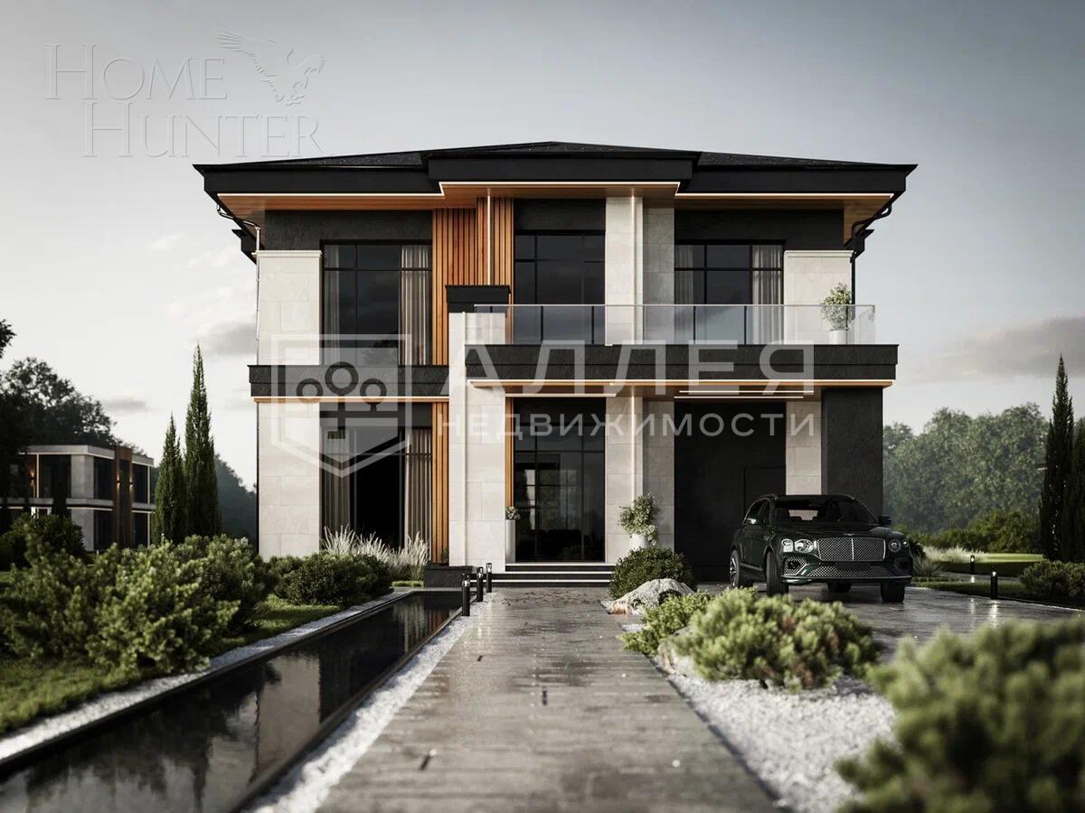 2-этажный коттедж 347.7 м² без отделки