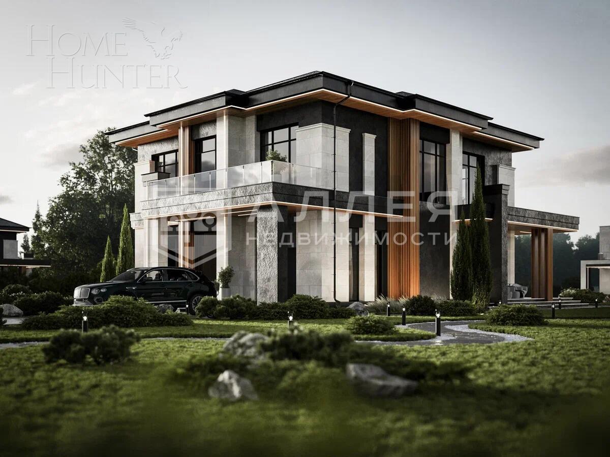 2-этажный коттедж 347.7 м² без отделки