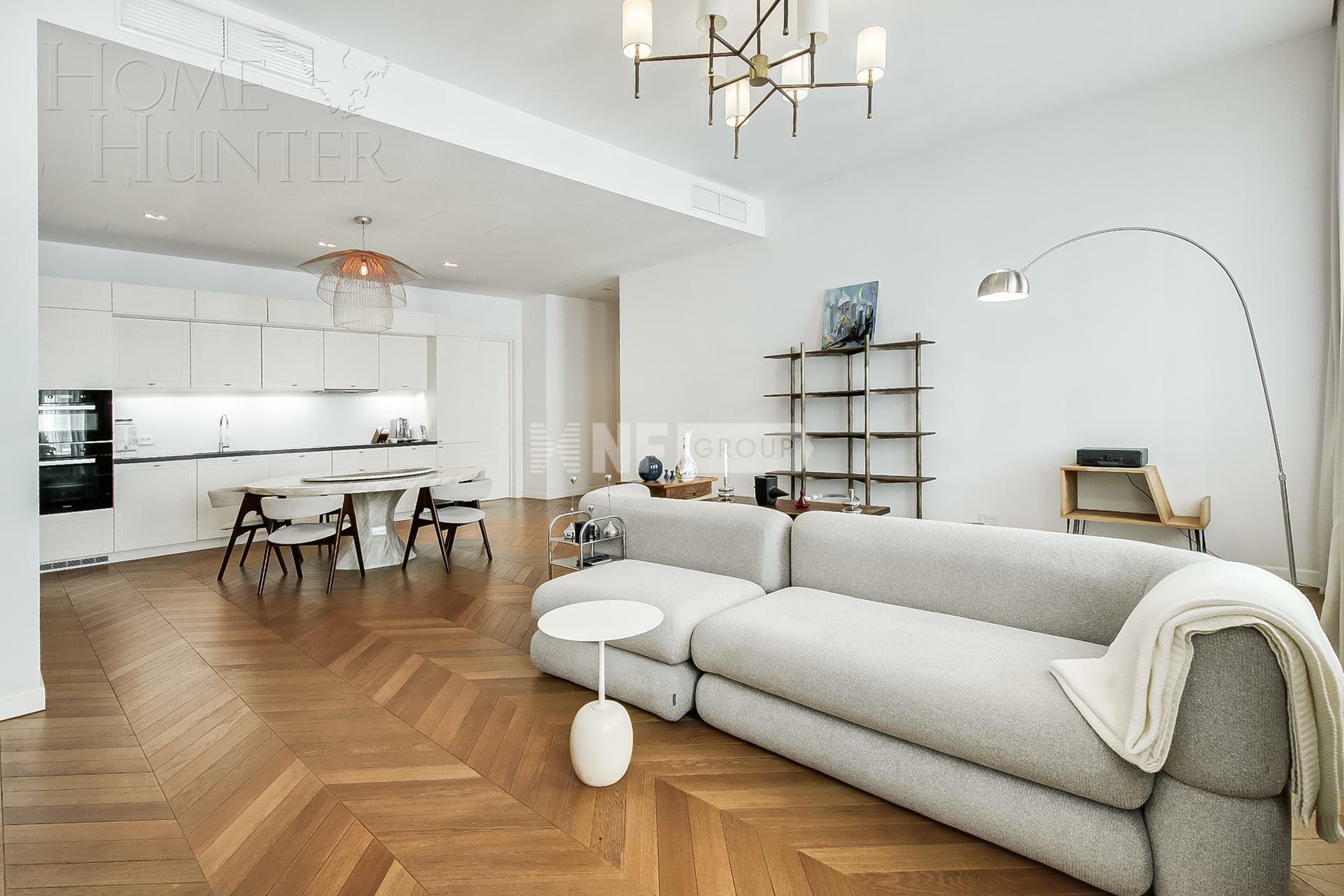 3-КОМН. АПАРТАМЕНТЫ С ОТДЕЛКОЙ 124.3 М² НА 4 ЭТАЖЕ