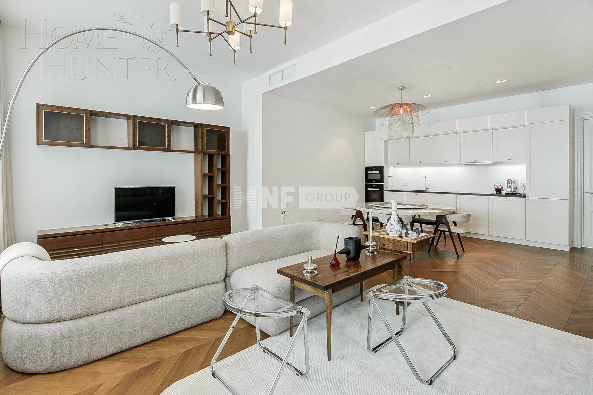 3-КОМН. АПАРТАМЕНТЫ С ОТДЕЛКОЙ 124.3 М² НА 4 ЭТАЖЕ