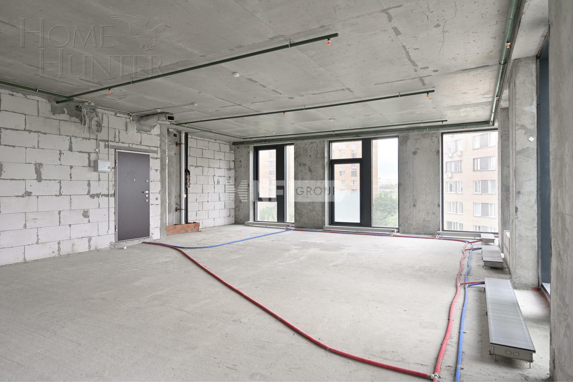 3-КОМН. АПАРТАМЕНТЫ БЕЗ ОТДЕЛКИ 93.4 М² НА 3 ЭТАЖЕ