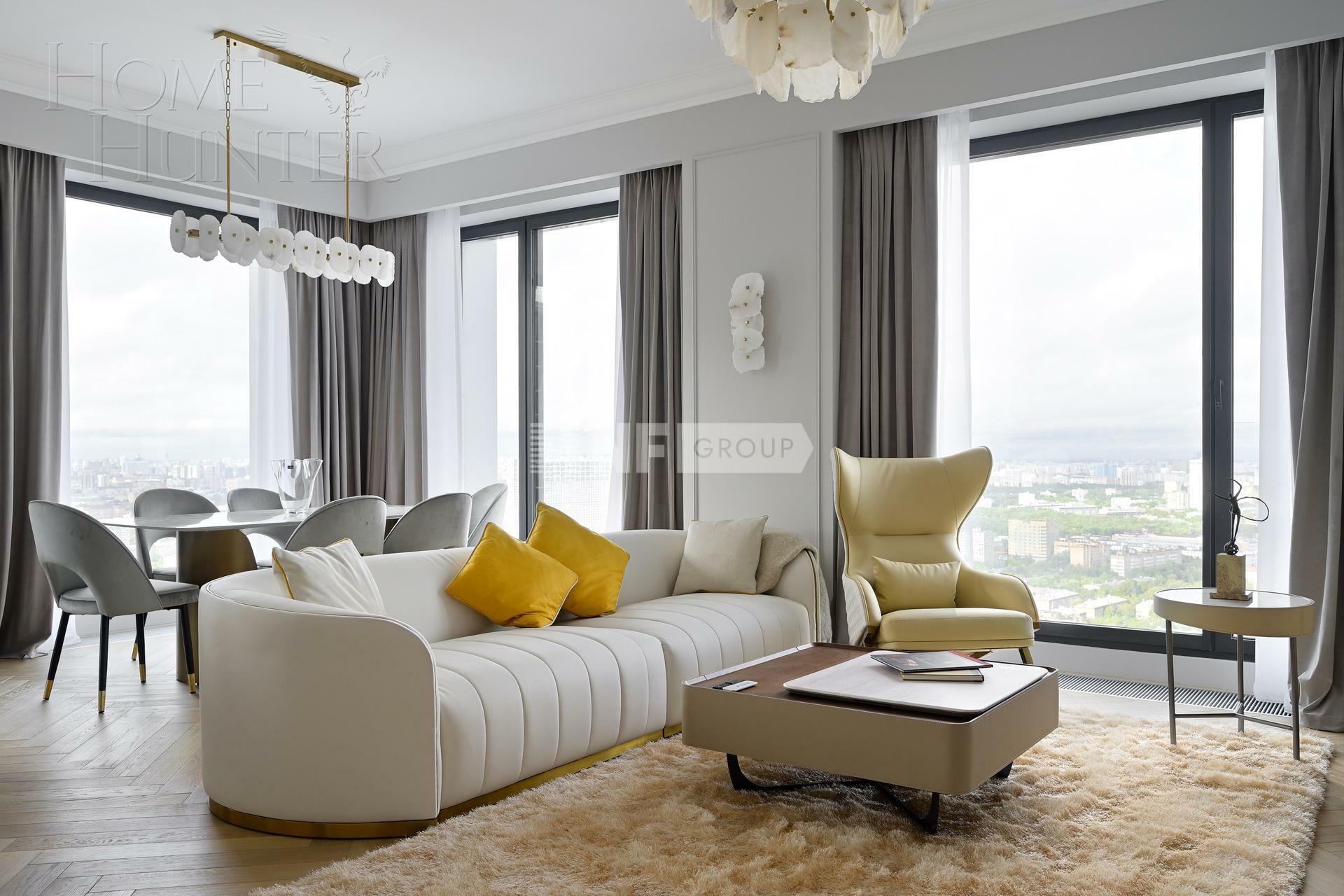 4-КОМН. КВАРТИРА С ОТДЕЛКОЙ 135 М² НА 35 ЭТАЖЕ