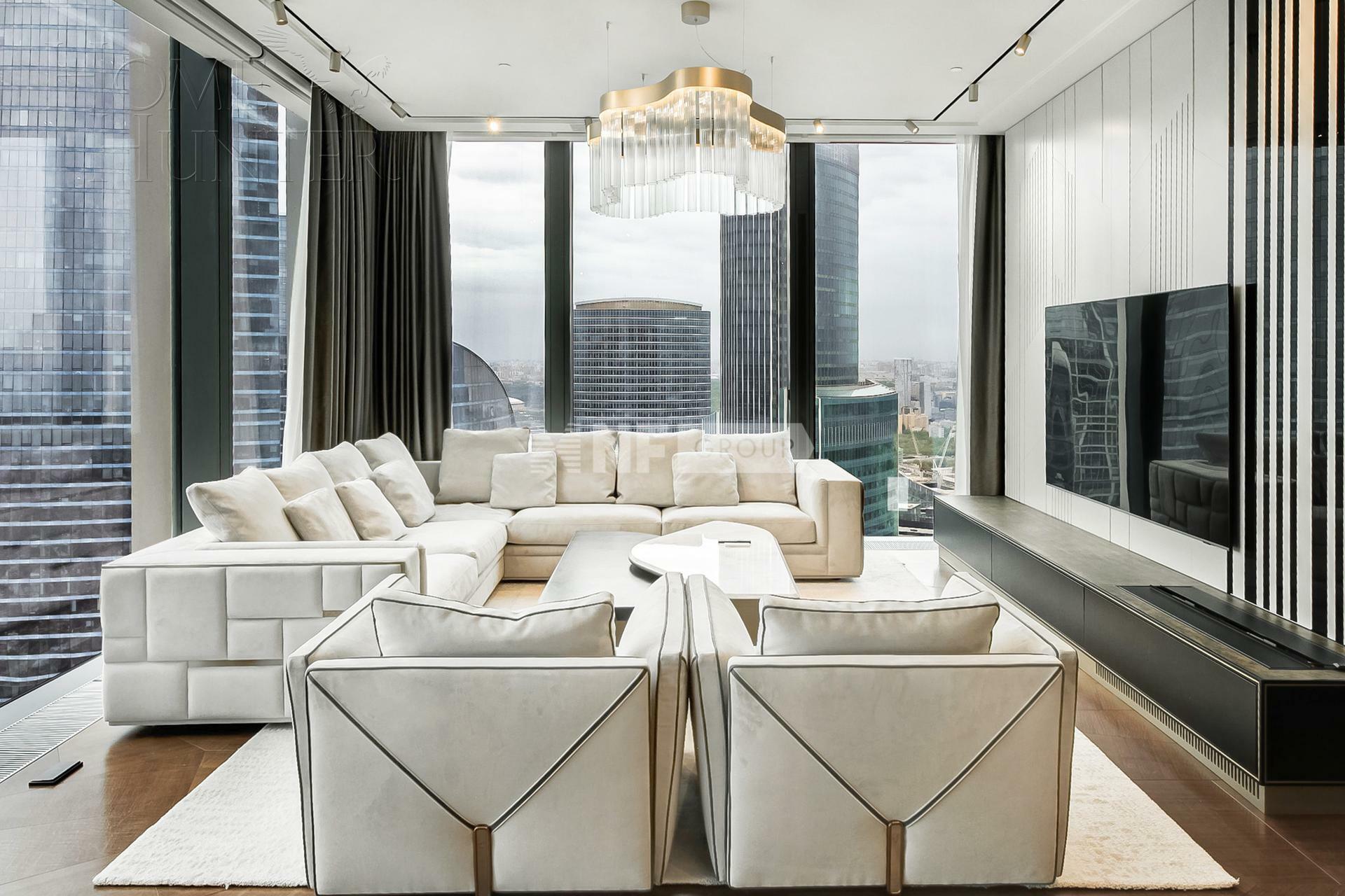4-КОМН. АПАРТАМЕНТЫ С ОТДЕЛКОЙ 250 М² НА 57 ЭТАЖЕ
