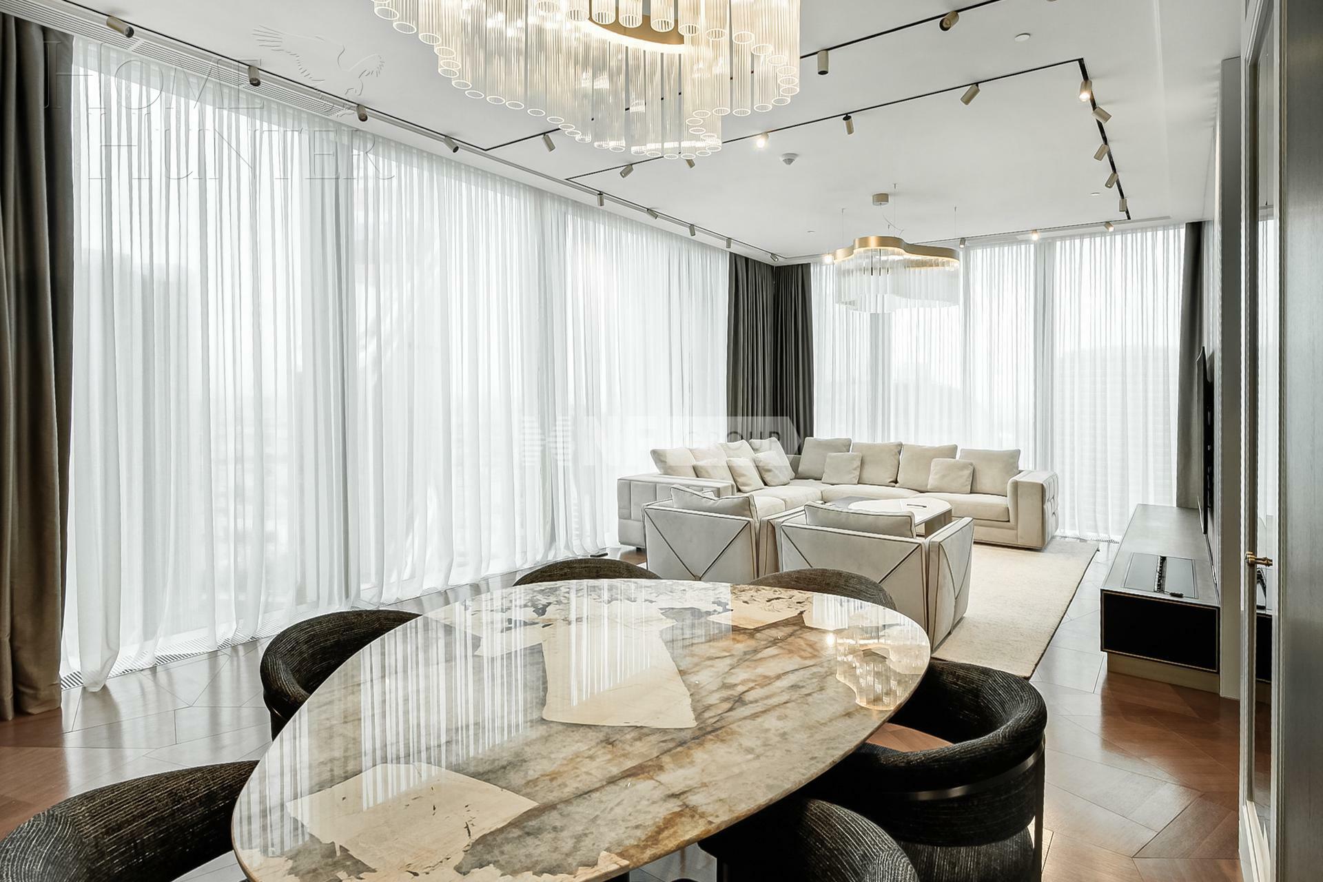 4-КОМН. АПАРТАМЕНТЫ С ОТДЕЛКОЙ 250 М² НА 57 ЭТАЖЕ