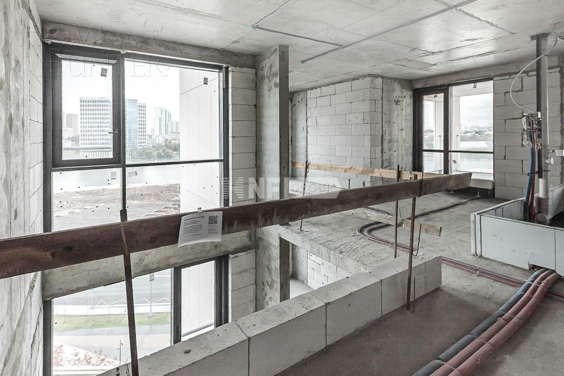 2-УРОВНЕВАЯ КВАРТИРА БЕЗ ОТДЕЛКИ 202.8 М² НА 8 ЭТАЖЕ