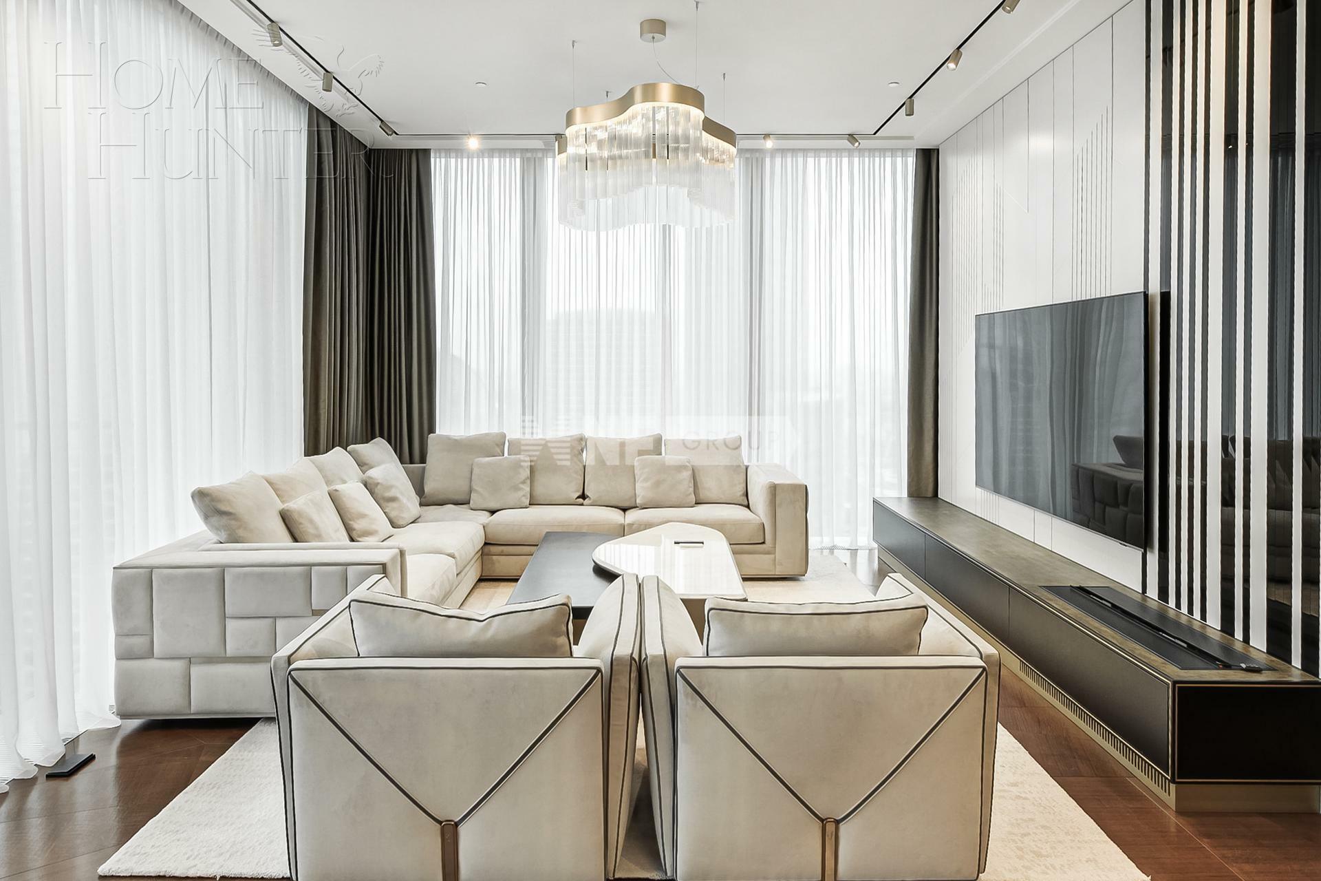 4-КОМН. АПАРТАМЕНТЫ С ОТДЕЛКОЙ 250 М² НА 57 ЭТАЖЕ