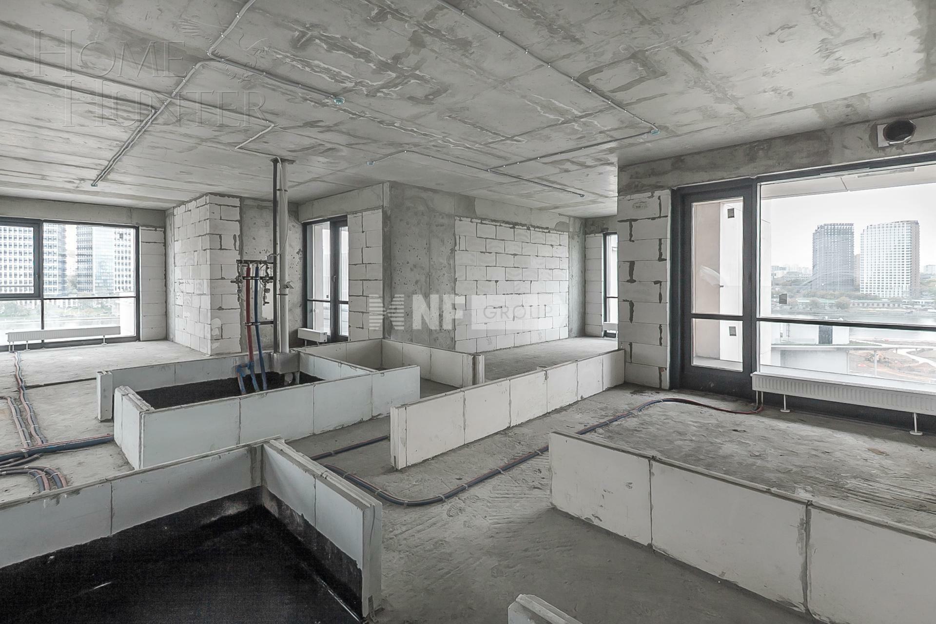 2-УРОВНЕВАЯ КВАРТИРА БЕЗ ОТДЕЛКИ 202.8 М² НА 8 ЭТАЖЕ