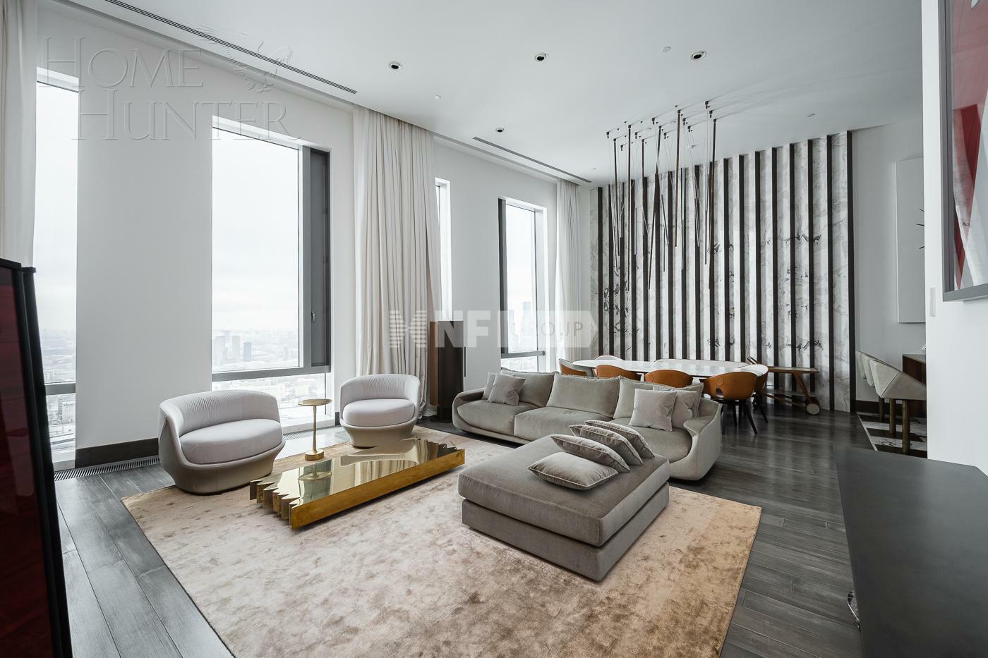 2-КОМН. КВАРТИРА С ОТДЕЛКОЙ 168 М² НА 50 ЭТАЖЕ