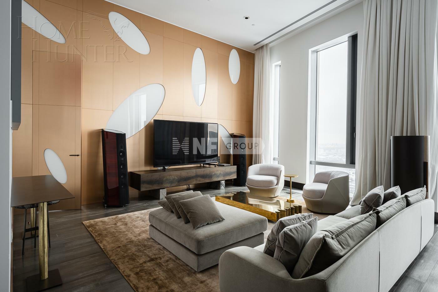 2-КОМН. КВАРТИРА С ОТДЕЛКОЙ 168 М² НА 50 ЭТАЖЕ