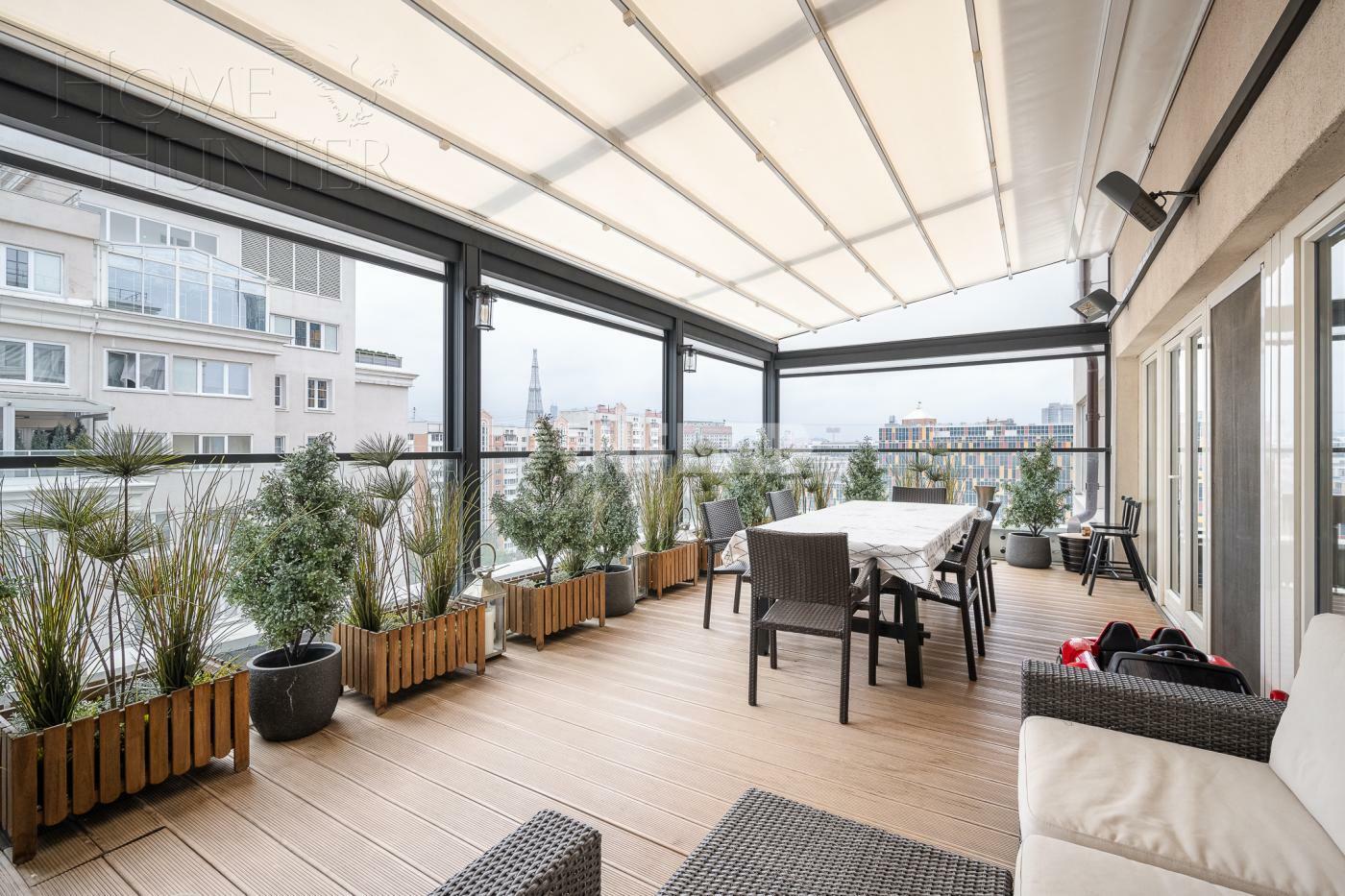 3-КОМН. ПЕНТХАУС С ОТДЕЛКОЙ 210 М² НА 10 ЭТАЖЕ