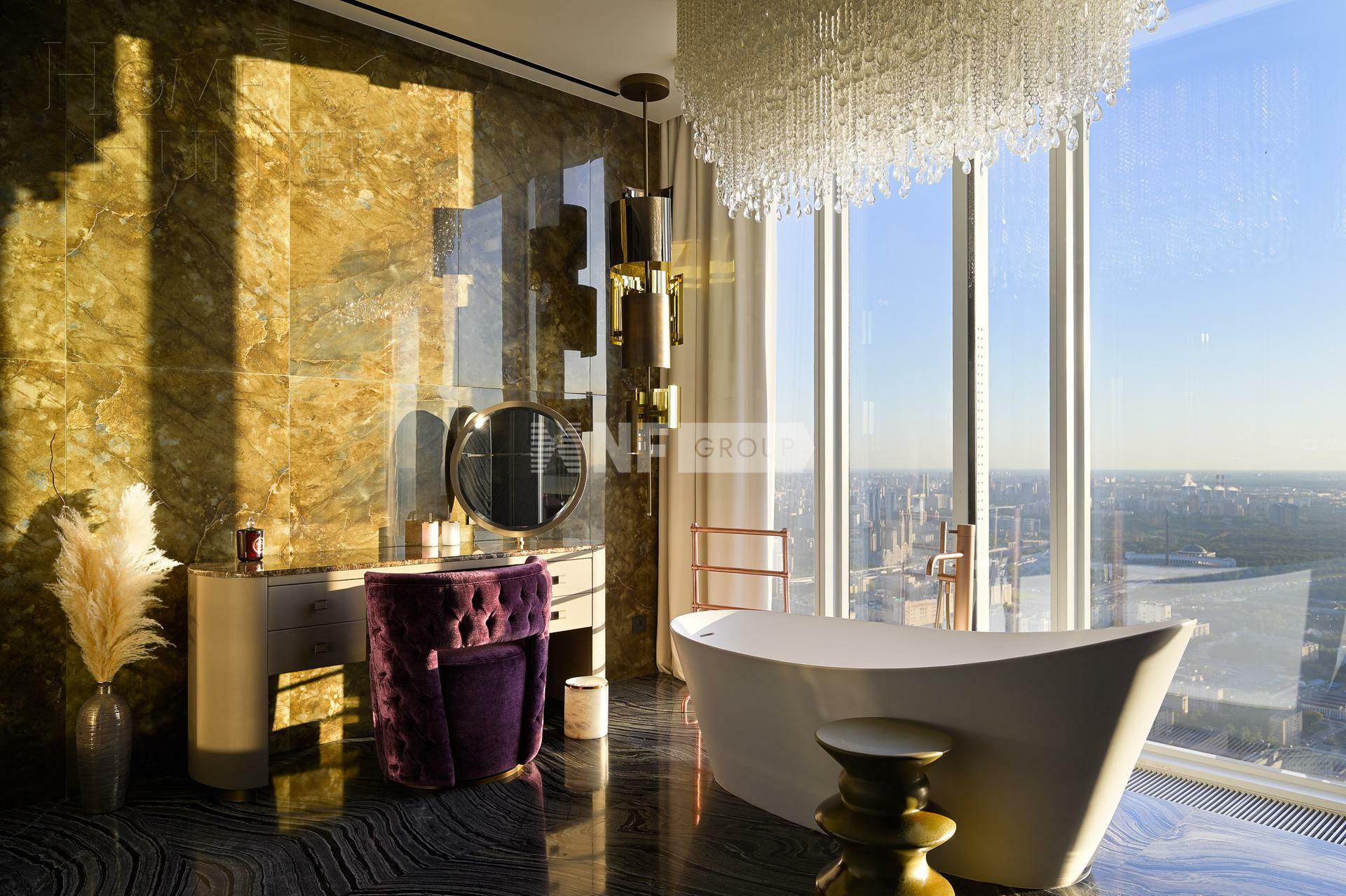 12-КОМН. АПАРТАМЕНТЫ С ОТДЕЛКОЙ 1 000 М² НА 77 ЭТАЖЕ