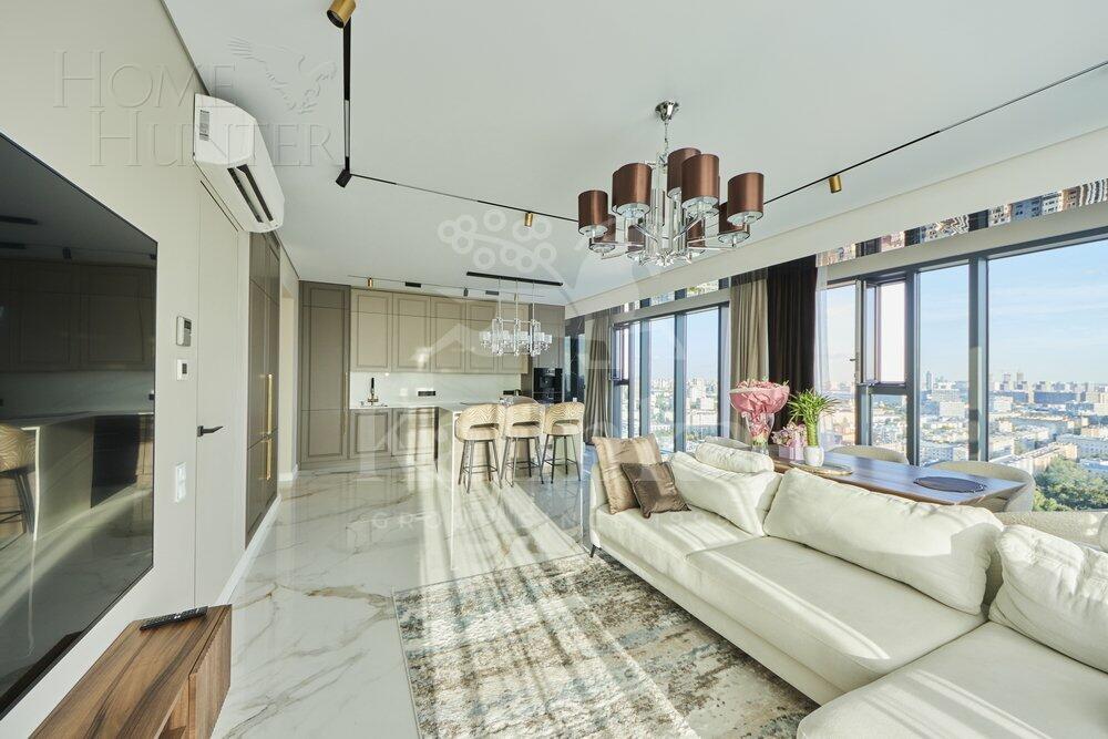 4-КОМН. КВАРТИРА С ОТДЕЛКОЙ 144 М² НА 28 ЭТАЖЕ