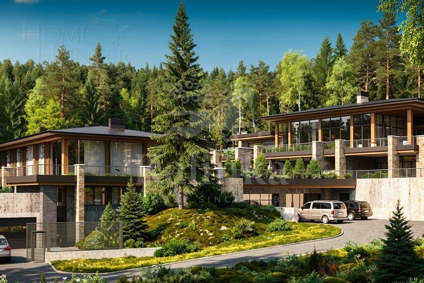 3-этажный коттедж 637 м² без отделки